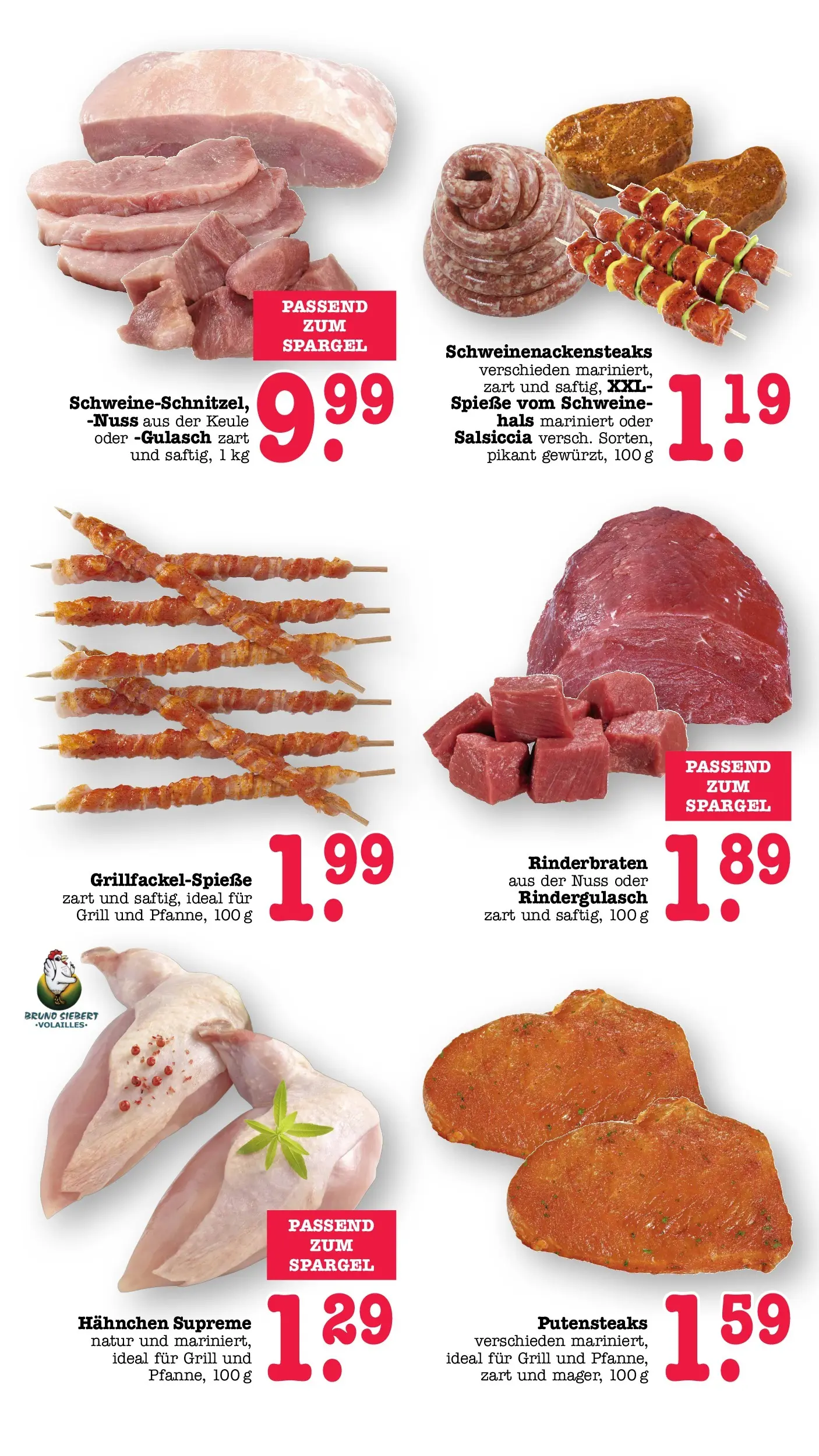 Edeka prospekt Wörth Am Rhein (ab 26.05.2026) » Angebote Online | Seite: 7 | Produkte: Rindergulasch, Hahnchen, Spieße, Schnitzel