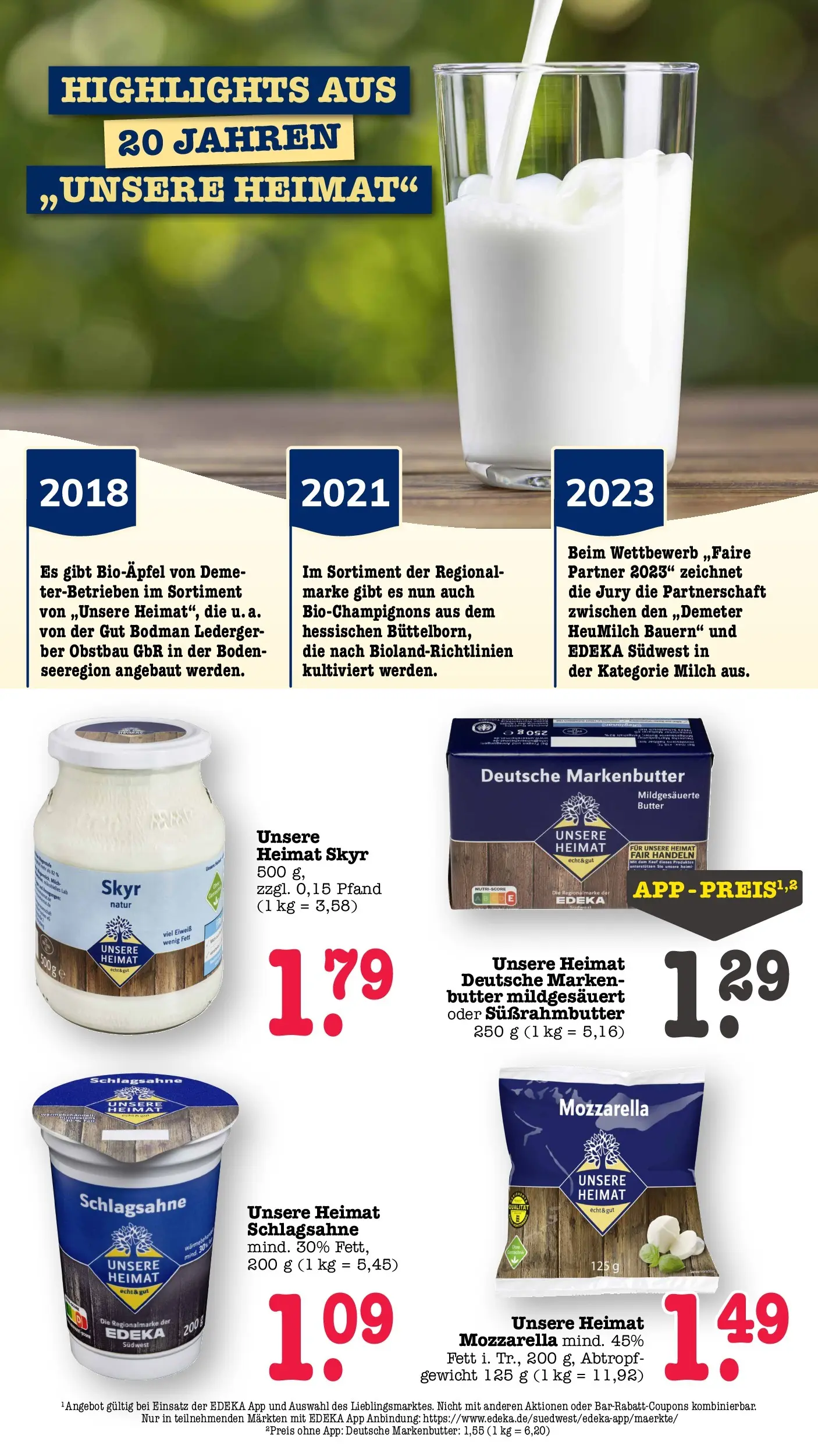 Edeka prospekt Wörth Am Rhein (ab 26.05.2026) » Angebote Online | Seite: 26 | Produkte: Gewicht, Butter, Mozzarella, Skyr
