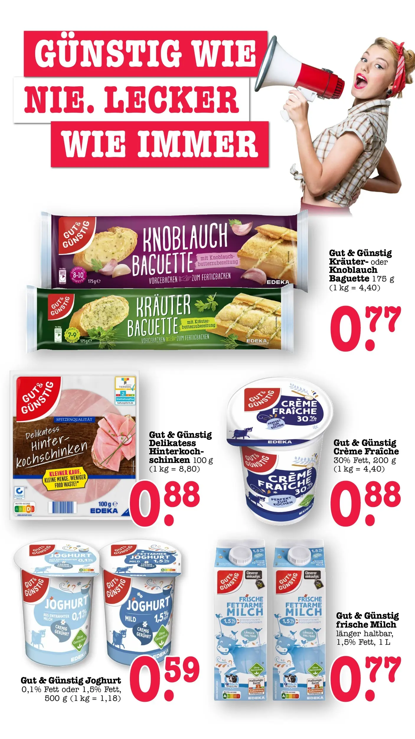 Edeka prospekt Wörth Am Rhein (ab 26.05.2026) » Angebote Online | Seite: 30 | Produkte: Milch, Creme, Knoblauch, Schinken