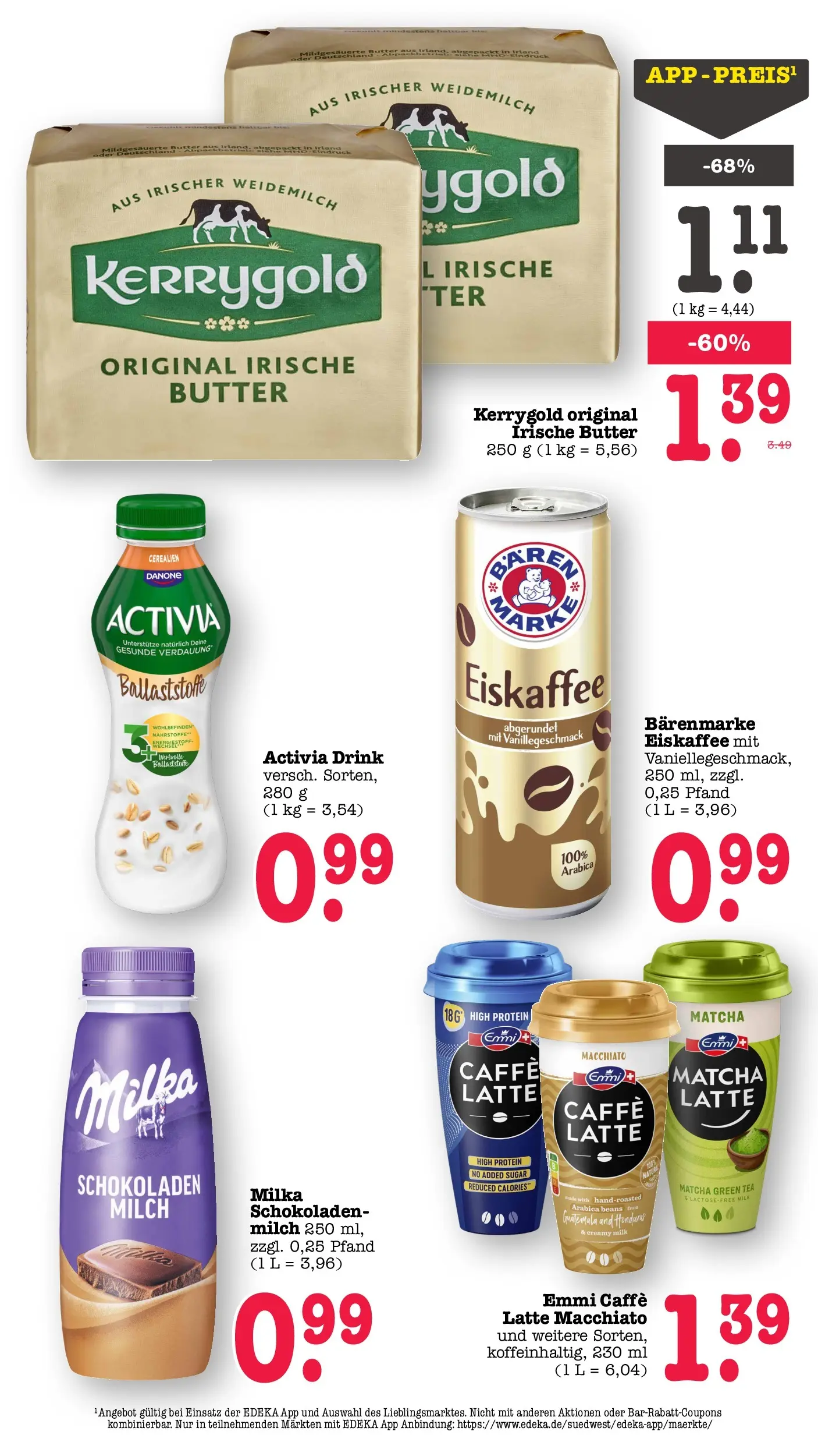 Edeka prospekt Wörth Am Rhein (ab 26.05.2026) » Angebote Online | Seite: 32 | Produkte: Activia, Milch, Butter, Milka