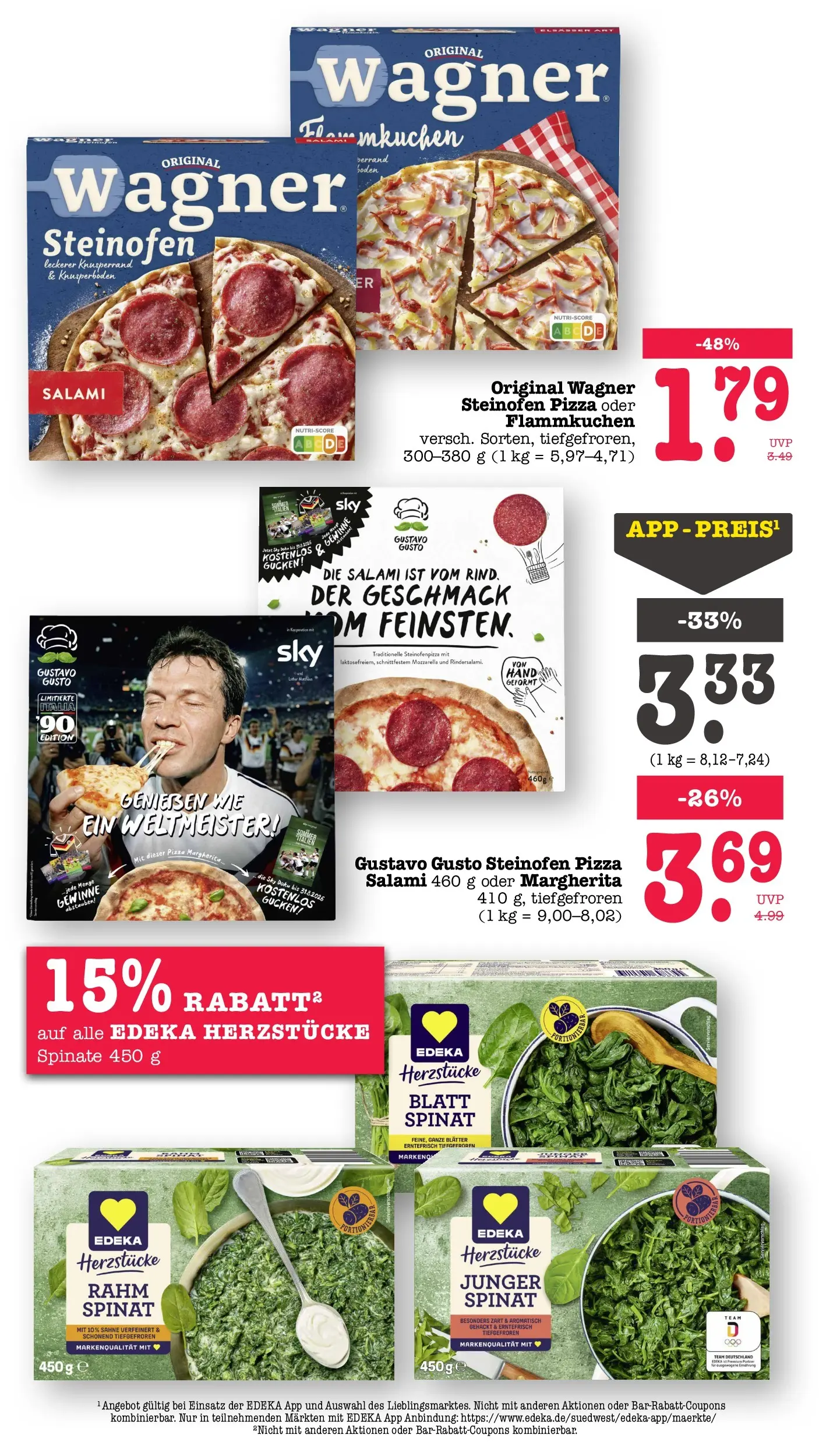 Edeka prospekt Wörth Am Rhein (ab 26.05.2026) » Angebote Online | Seite: 34 | Produkte: Gustavo gusto, Mozzarella, Salami, Sahne