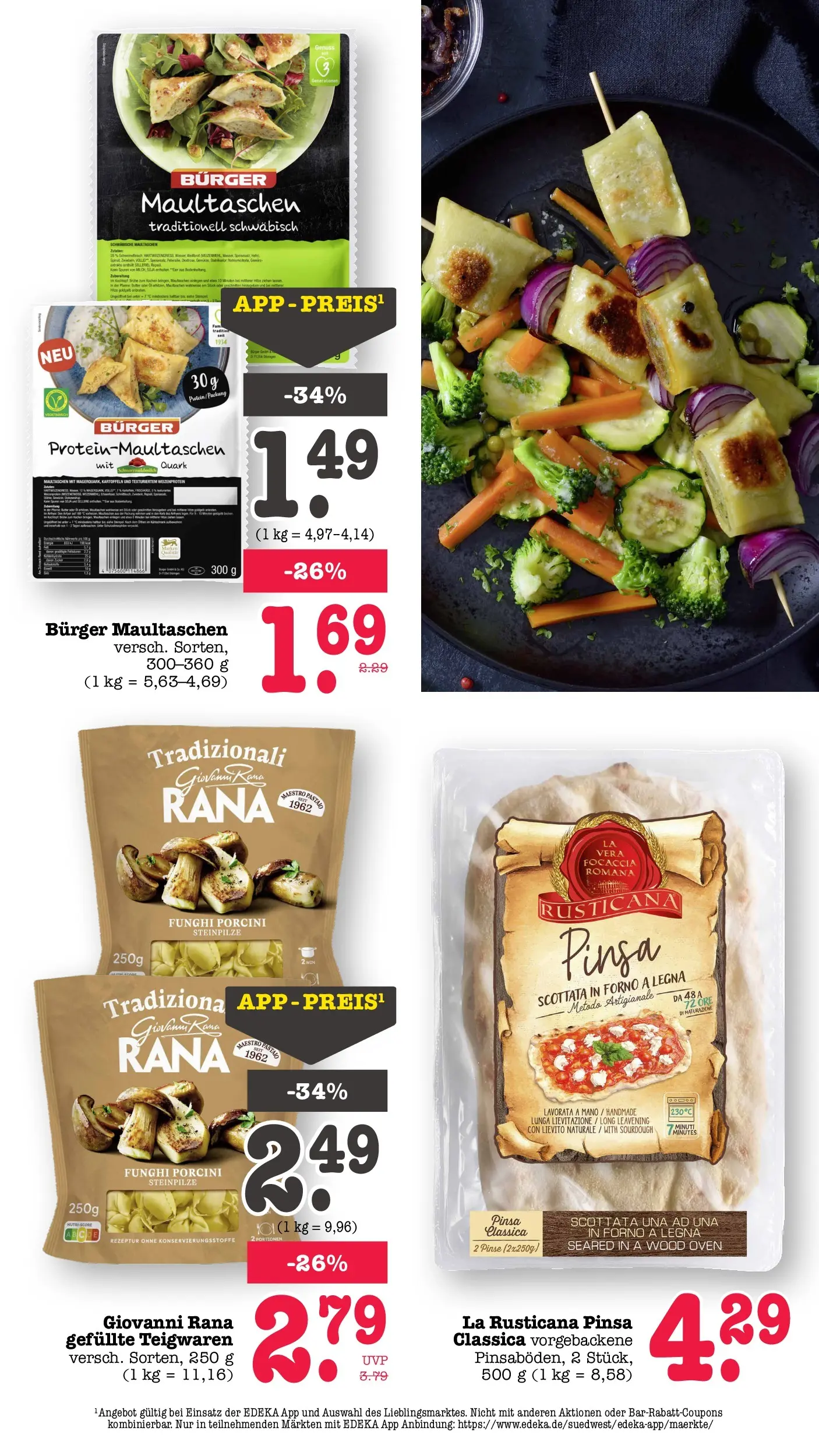 Edeka prospekt Wörth Am Rhein (ab 26.05.2026) » Angebote Online | Seite: 36 | Produkte: Quark, Burger, Pizza, Maultaschen
