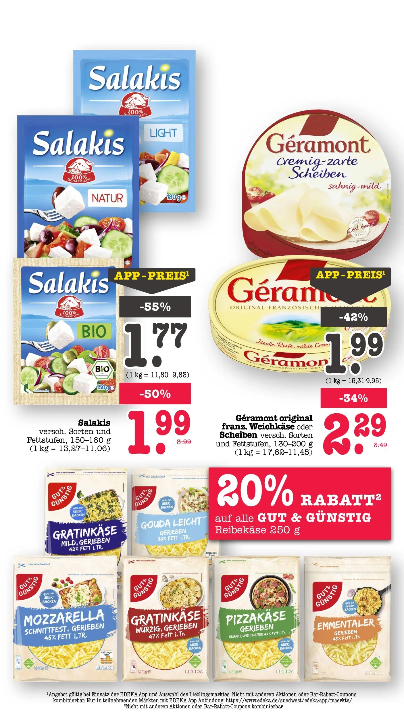 Edeka prospekt Wörth Am Rhein (ab 26.05.2026) » Angebote Online | Seite: 38 | Produkte: Geramont, Mozzarella, Creme, Salakis