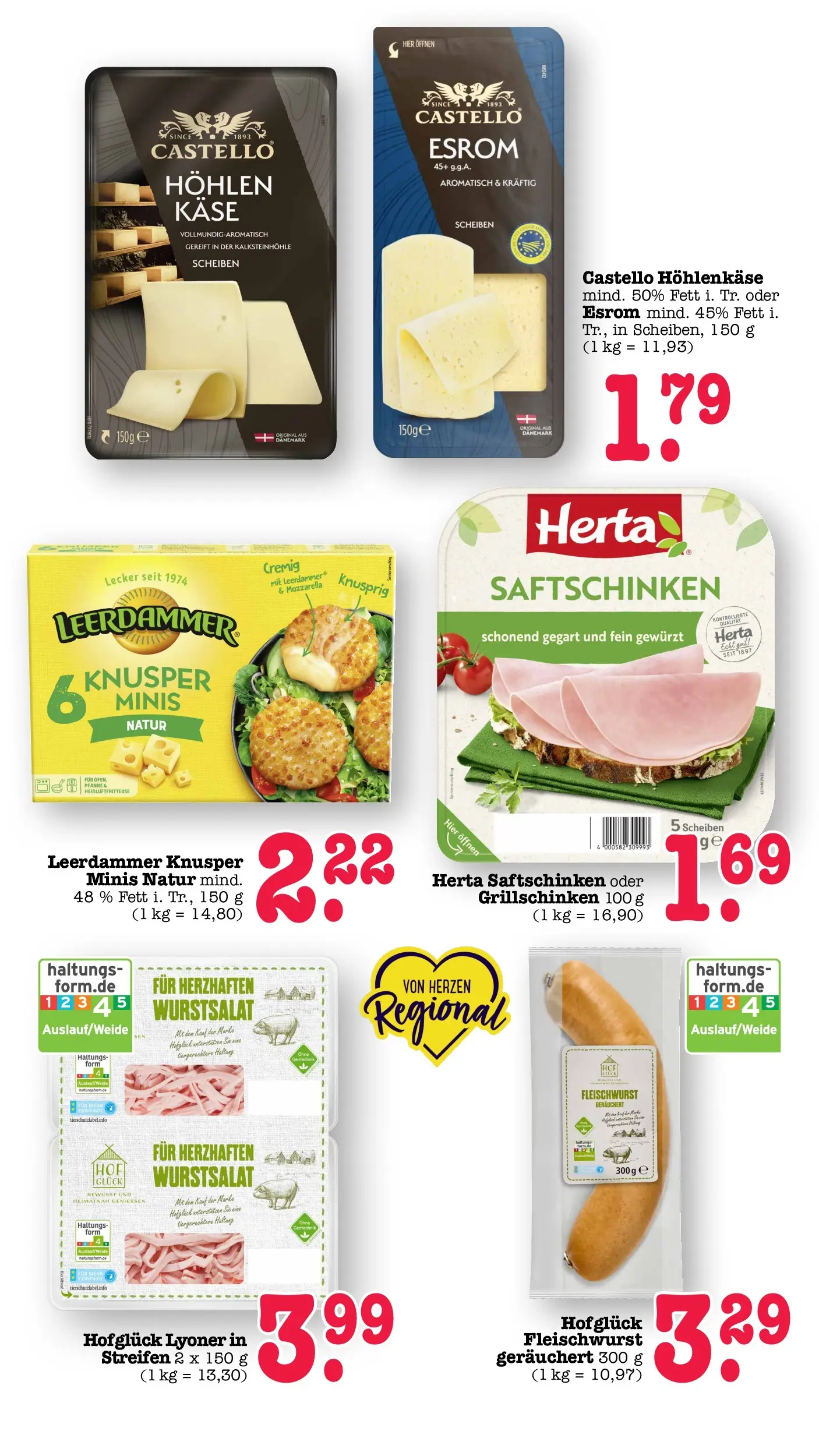 Edeka prospekt Wörth Am Rhein (ab 26.05.2026) » Angebote Online | Seite: 39 | Produkte: Käse, Mozzarella, Leerdammer