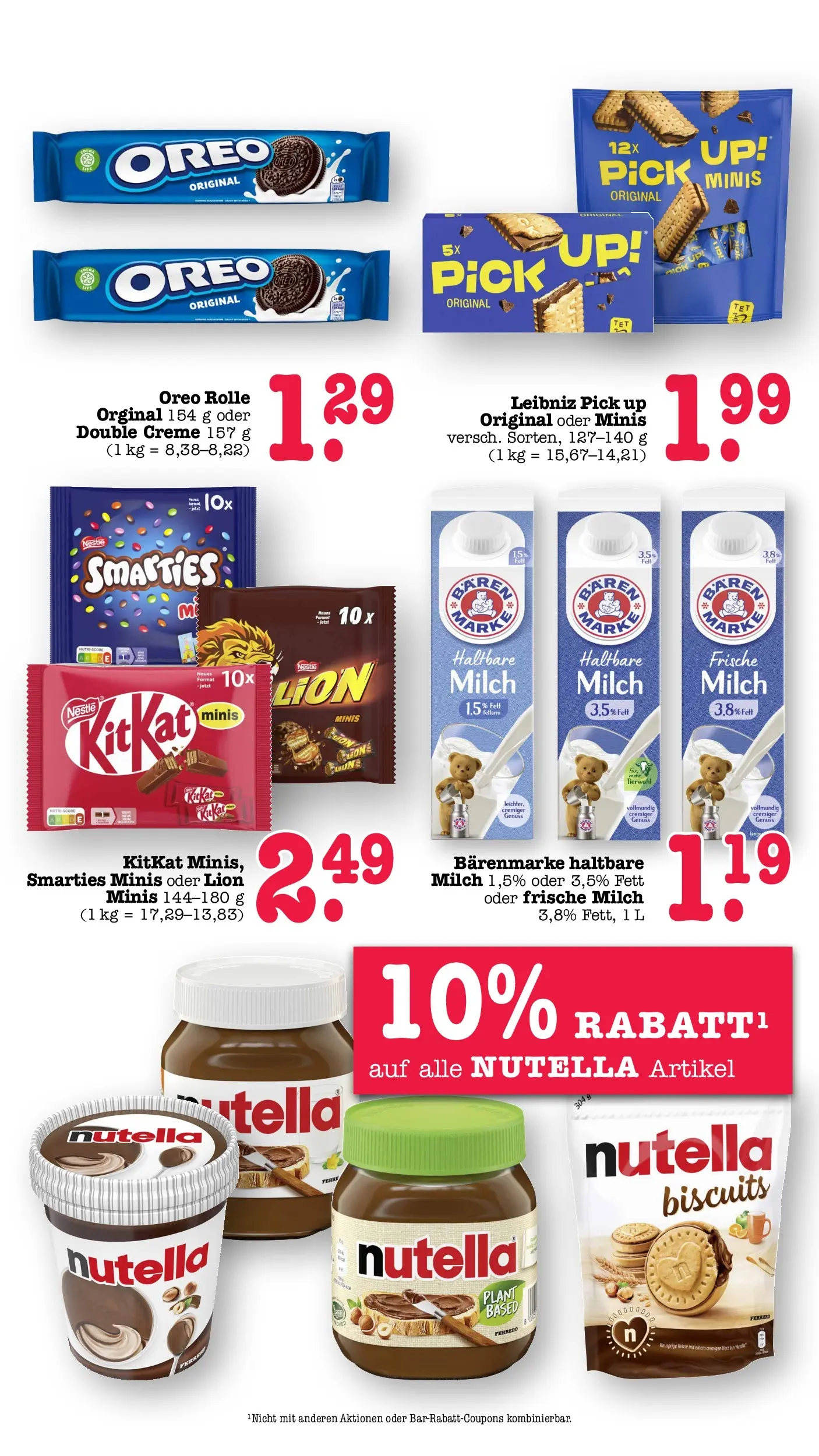 Edeka prospekt Wörth Am Rhein (ab 26.05.2026) » Angebote Online | Seite: 43 | Produkte: Haltbare milch, Smarties, Creme, Nutella