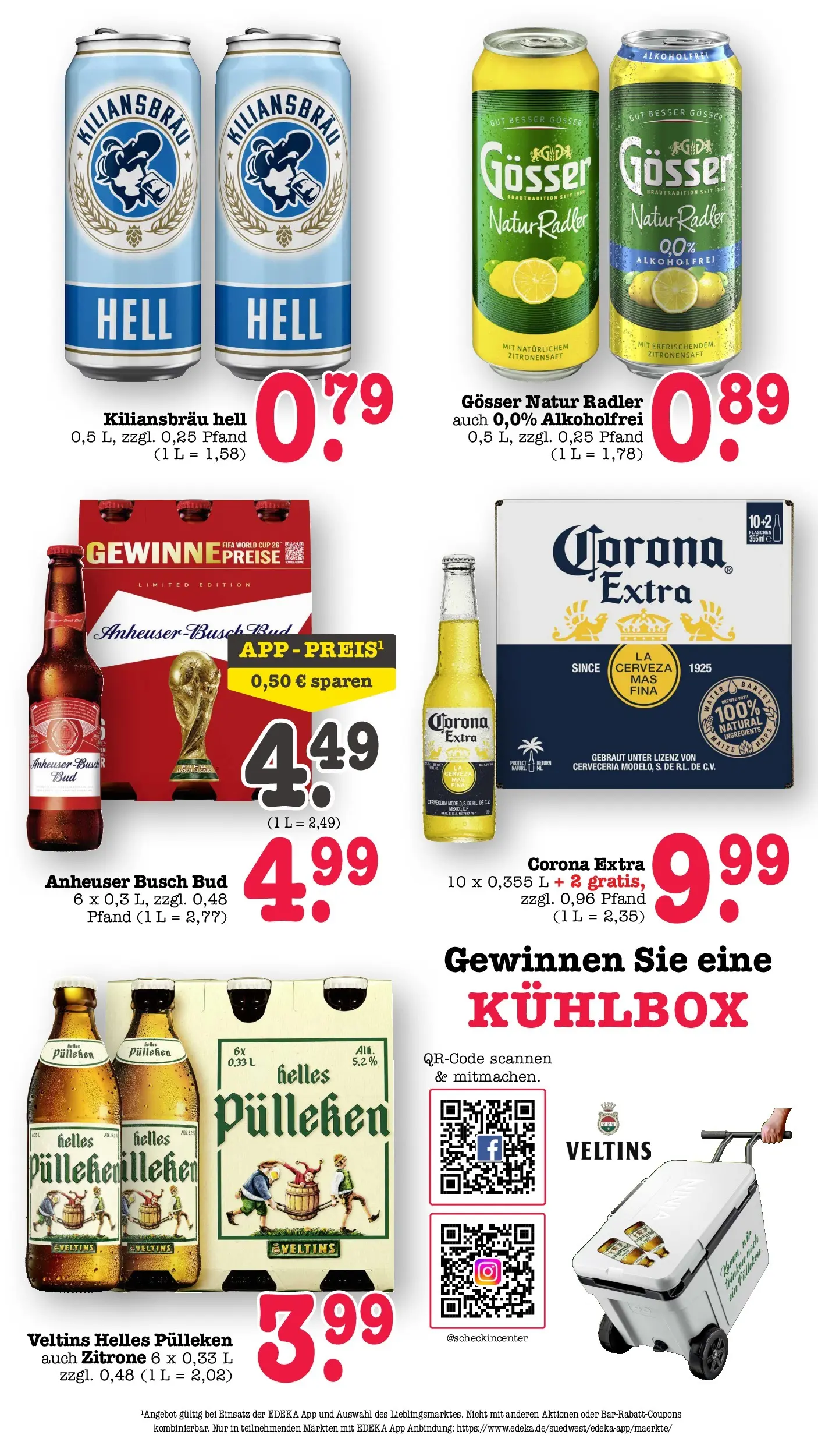 Edeka prospekt Wörth Am Rhein (ab 26.05.2026) » Angebote Online | Seite: 52 | Produkte: Helles pulleken, Radler, Zitrone, Veltins