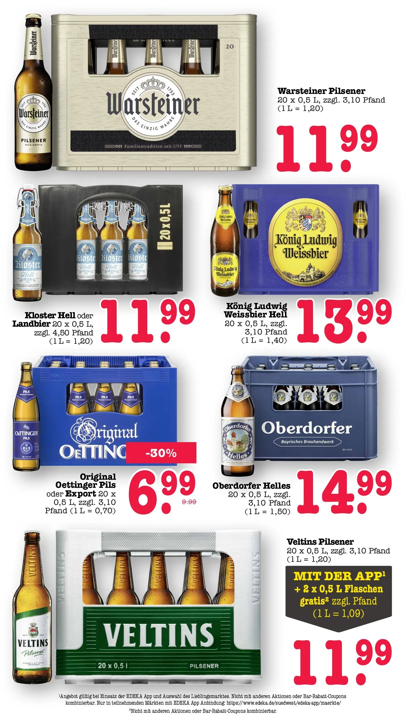 Edeka prospekt Wörth Am Rhein (ab 26.05.2026) » Angebote Online | Seite: 53 | Produkte: Weißbier, Pils, Oettinger, Veltins