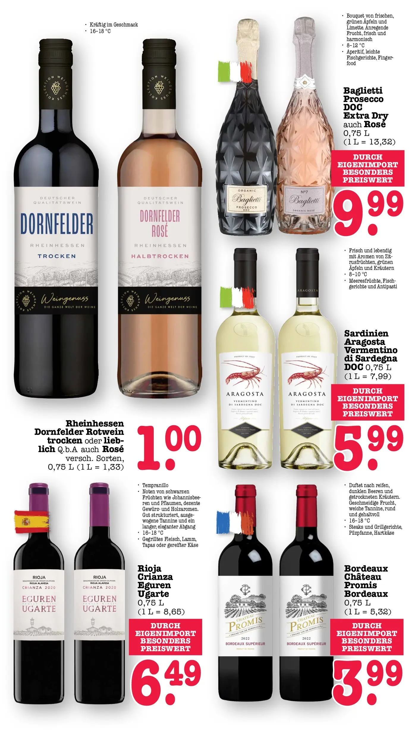 Edeka prospekt Wörth Am Rhein (ab 26.05.2026) » Angebote Online | Seite: 56 | Produkte: Käse, Rotwein, Rotwein trocken, Prosecco