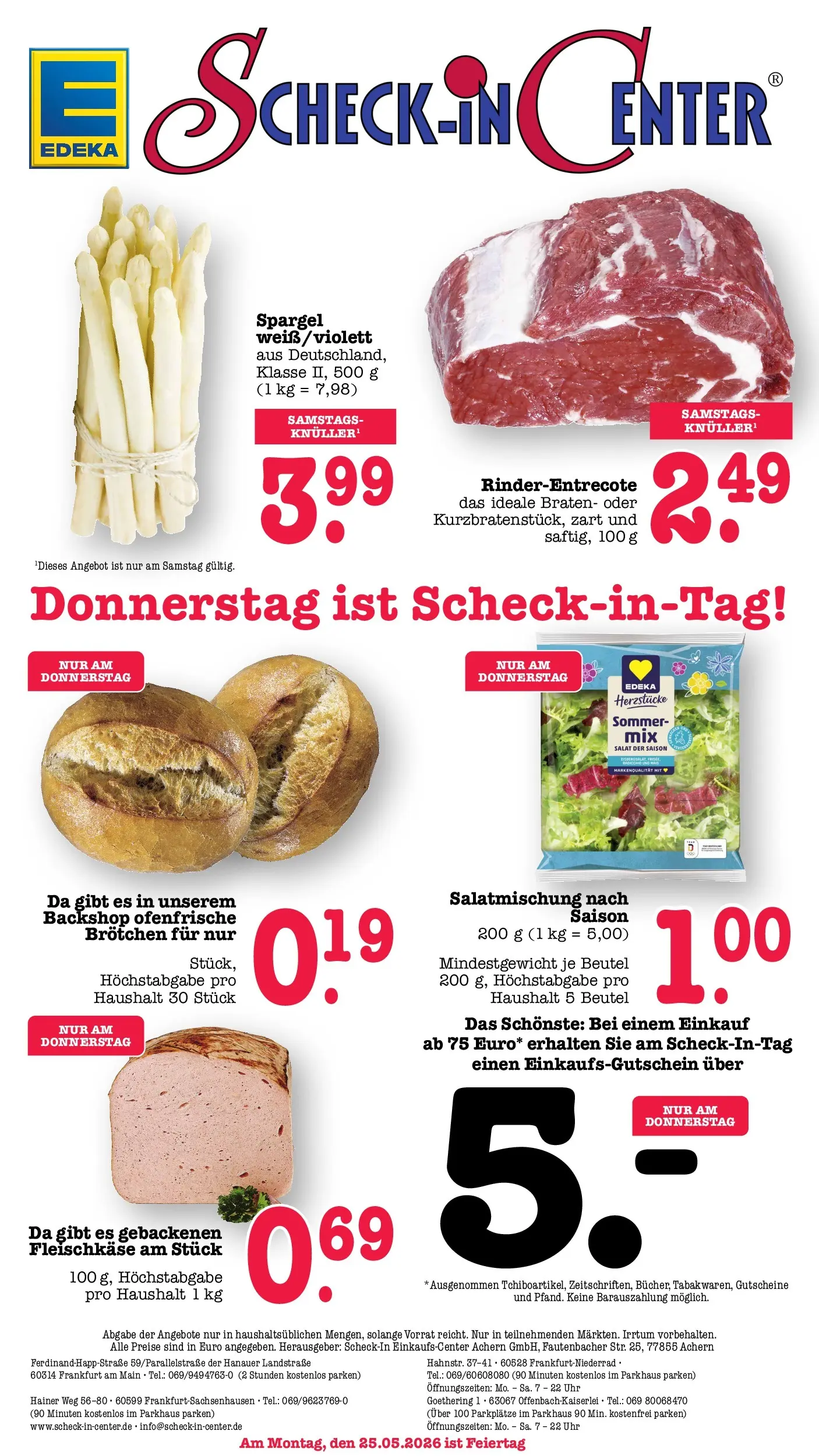 Edeka prospekt Offenbach (ab 26.05.2026) » Angebote Online | Seite: 76 | Produkte: Entrecote, Ofenfrische, Salat, Uhr Edeka prospekt Offenbach (ab 26.05.2026) » Angebote Online | Seite: 76 | Produkte: Entrecote, Ofenfrische, Salat, Uhr