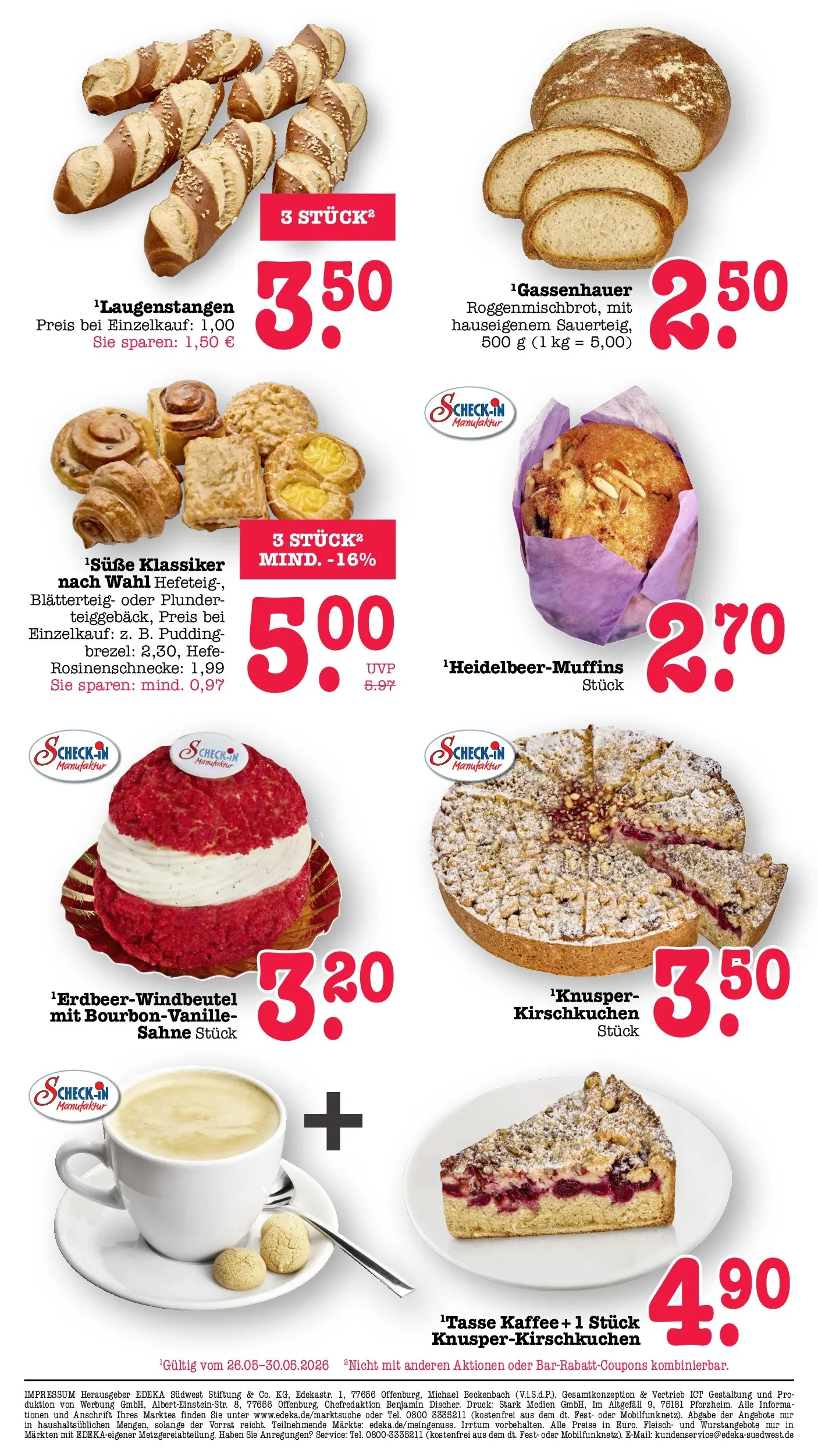 Edeka prospekt Wörth Am Rhein (ab 26.05.2026) » Angebote Online | Seite: 16 | Produkte: Kaffee, Pudding, Sahne, Fleisch
