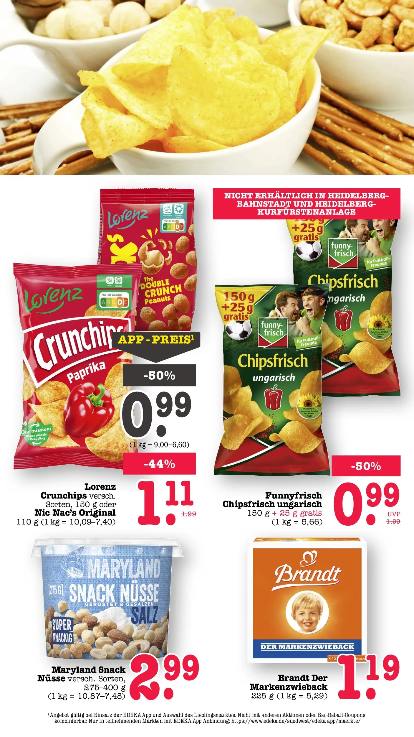 Edeka prospekt Wörth Am Rhein (ab 26.05.2026) » Angebote Online | Seite: 44 | Produkte: Funny frisch, Fußball, Paprika, Nüsse