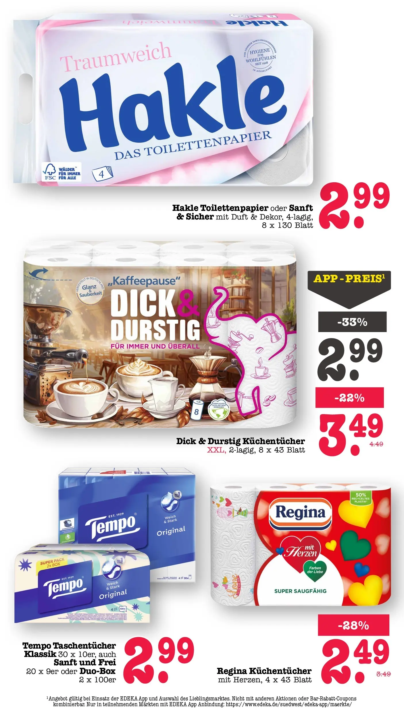Edeka prospekt Wörth Am Rhein (ab 26.05.2026) » Angebote Online | Seite: 62 | Produkte: Box, Duft, Tempo, Toilettenpapier