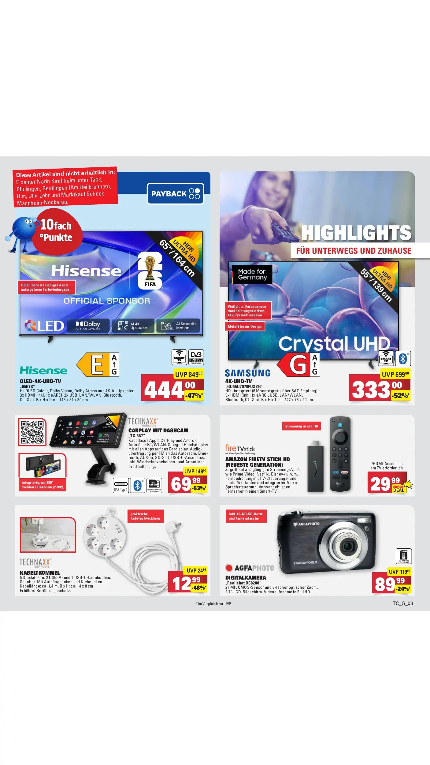 E center Prospekt Mannheim-Neuostheim (ab 26.05.2026) zum Blättern | Seite: 80 | Produkte: USB, Samsung, Apple, Fernseher E center Prospekt Mannheim-Neuostheim (ab 26.05.2026) zum Blättern | Seite: 80 | Produkte: USB, Samsung, Apple, Fernseher