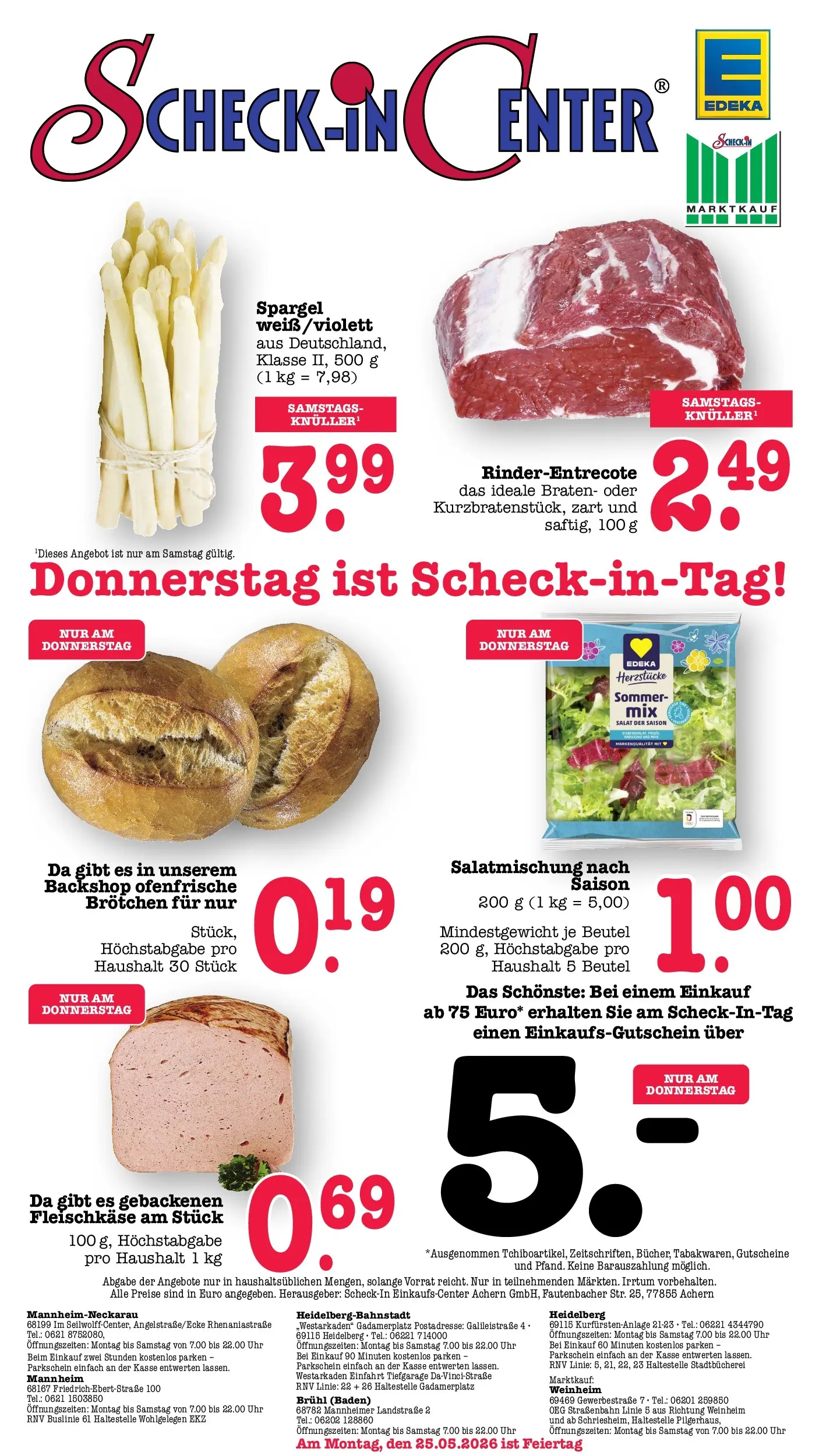E center Prospekt Mannheim-Neuostheim (ab 26.05.2026) zum Blättern | Seite: 76 | Produkte: Spargel, Ofenfrische, Salat, Uhr E center Prospekt Mannheim-Neuostheim (ab 26.05.2026) zum Blättern | Seite: 76 | Produkte: Spargel, Ofenfrische, Salat, Uhr