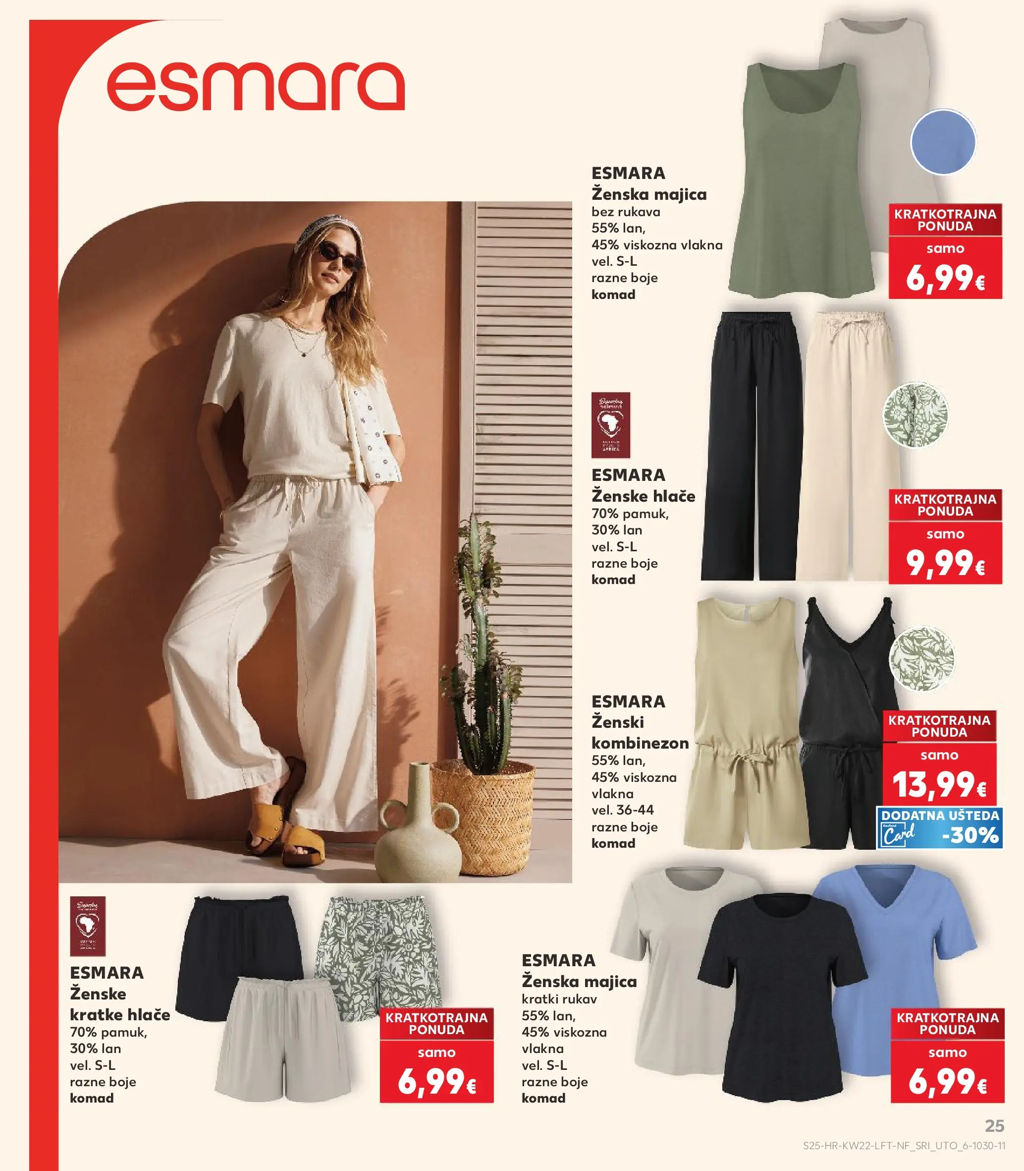 Kaufland - Kaufland katalog do 02.06.2026 novi od 26.05.2026 na listanje > letak digitalni | Stranica: 25 | Proizvodi: Majica bez rukava, Hlače, Kombinezon, Kratke hlače