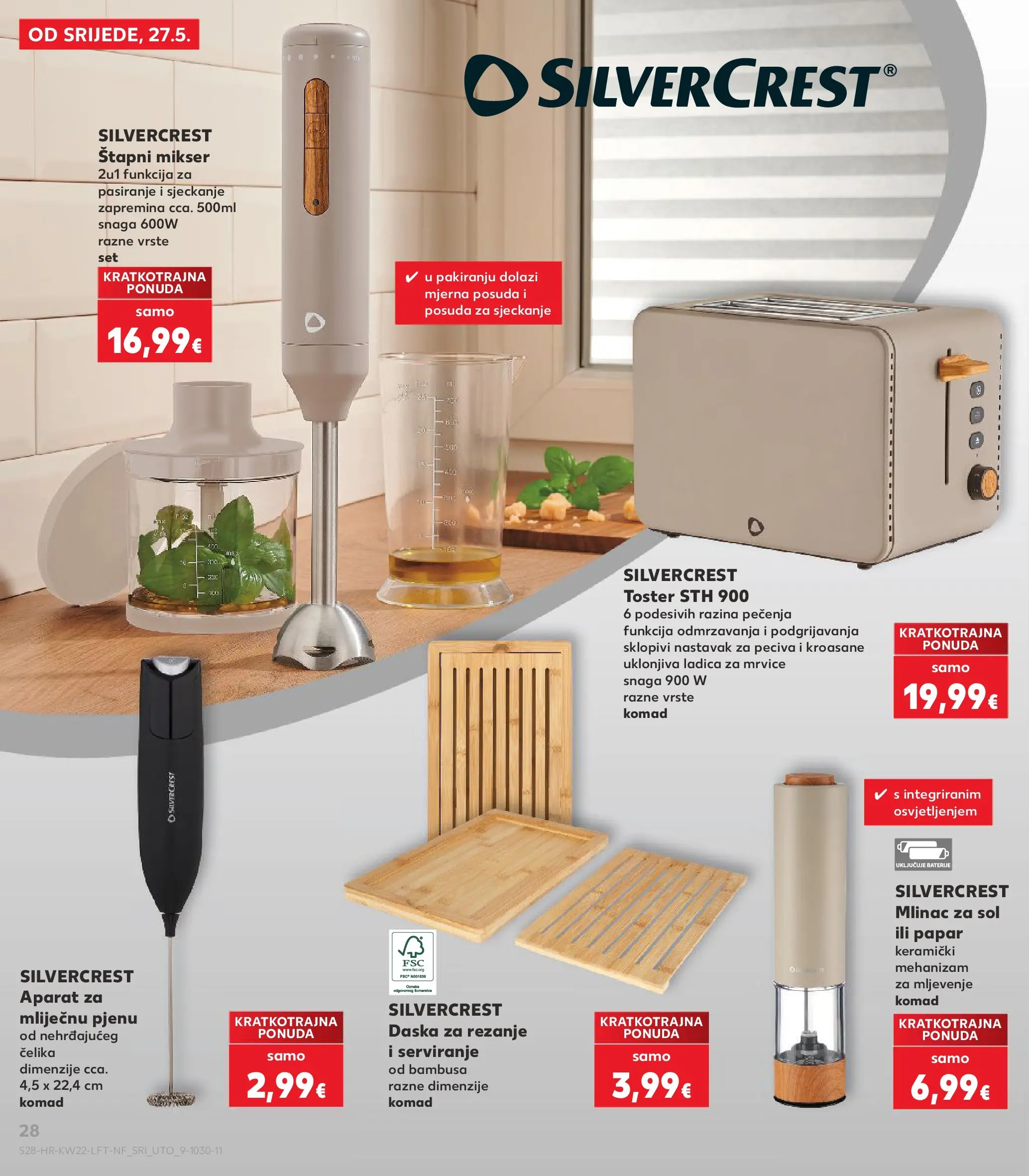 Kaufland - Kaufland katalog do 02.06.2026 novi od 26.05.2026 na listanje > letak digitalni | Stranica: 28 | Proizvodi: Mikser, Toster, Papar, Baterije