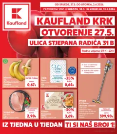 Kaufland otvorenje Krk - Pregled kataloga iz trgovine Kaufland, vrijedi od 26.05.2026