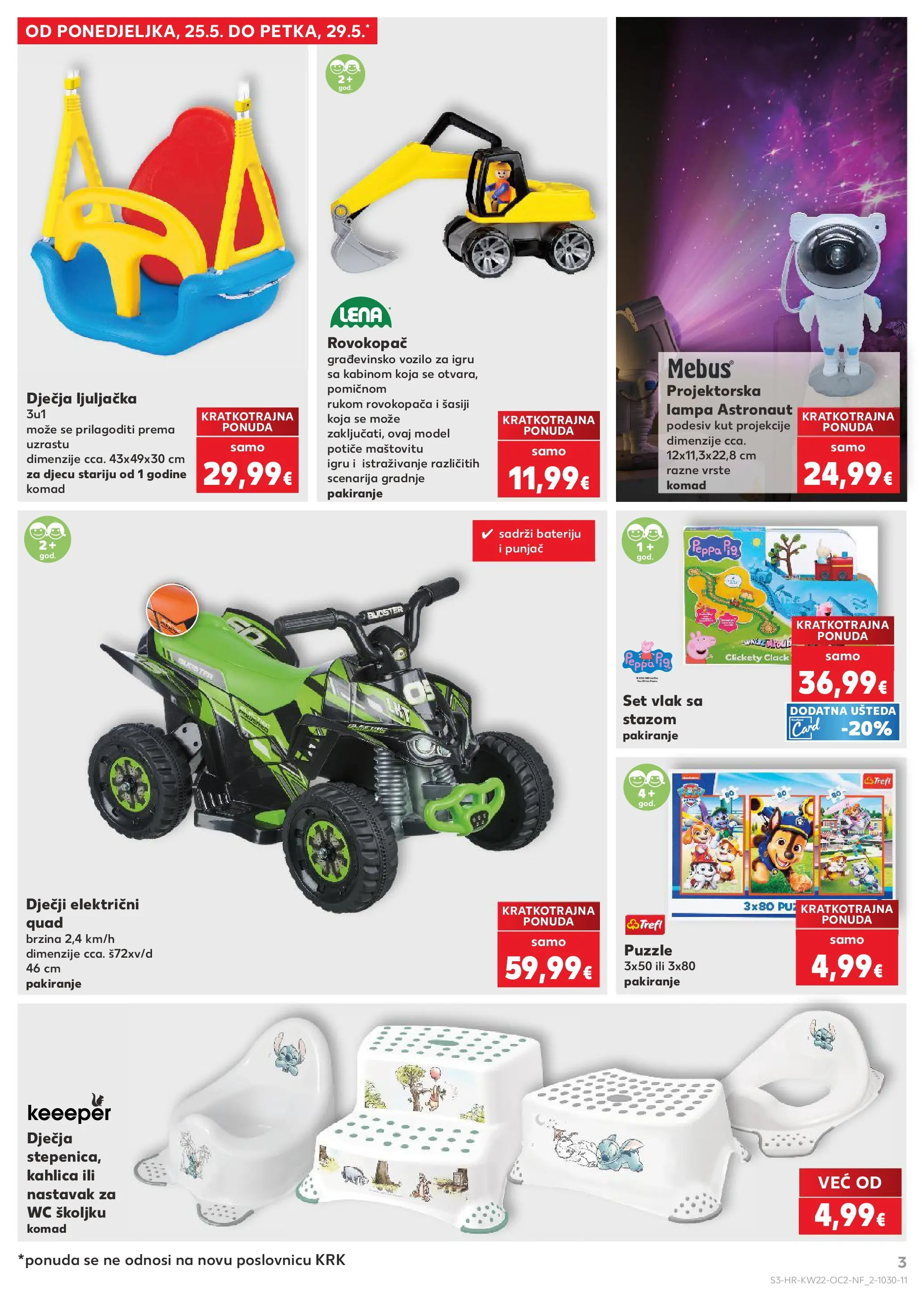 Kaufland - Kaufland katalog do 02.06.2026 novi od 26.05.2026 na listanje > letak digitalni | Stranica: 3 | Proizvodi: Ljuljačka