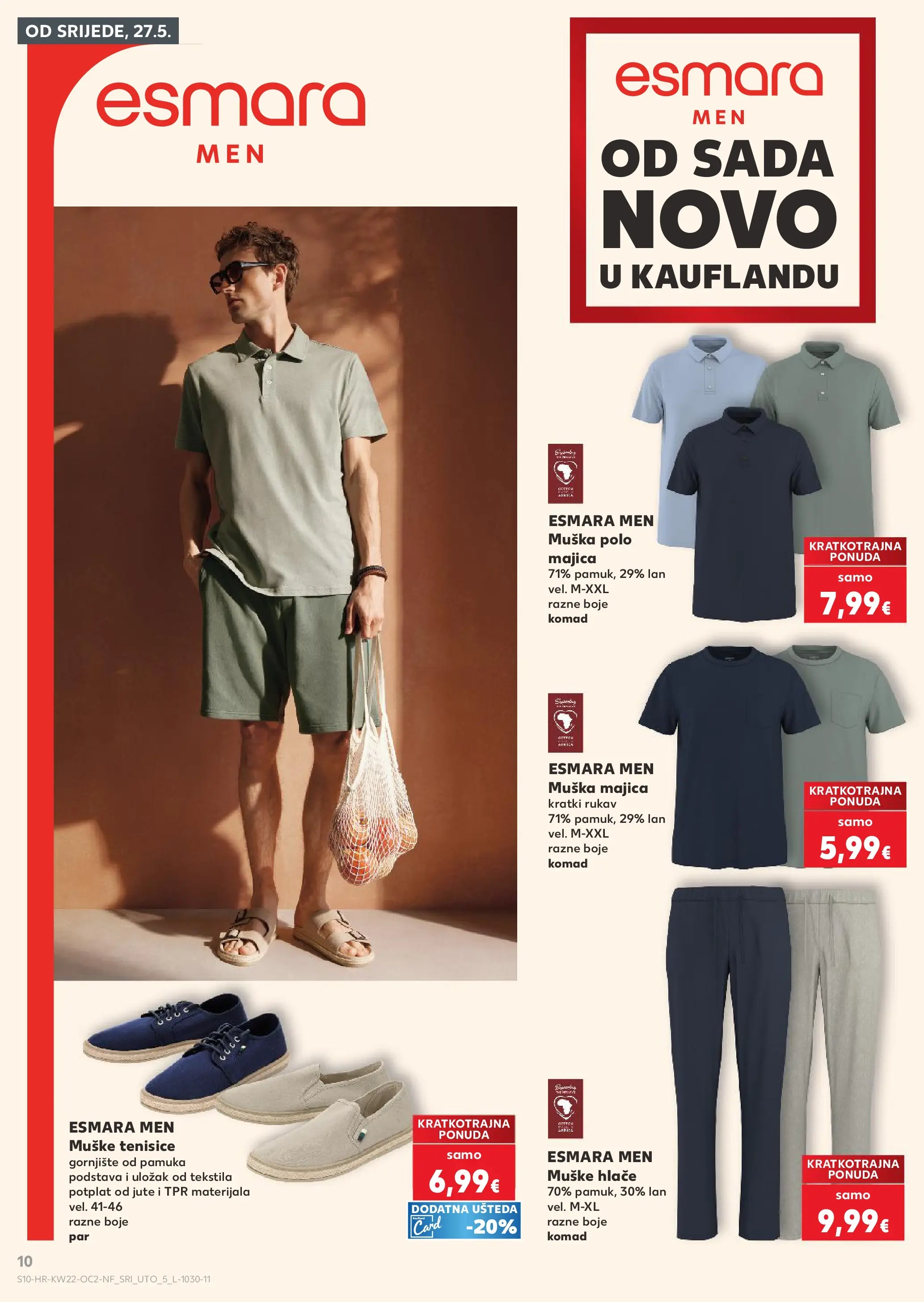 Kaufland - Kaufland katalog do 02.06.2026 novi od 26.05.2026 na listanje > letak digitalni | Stranica: 10 | Proizvodi: Majica, Hlače, Tenisice