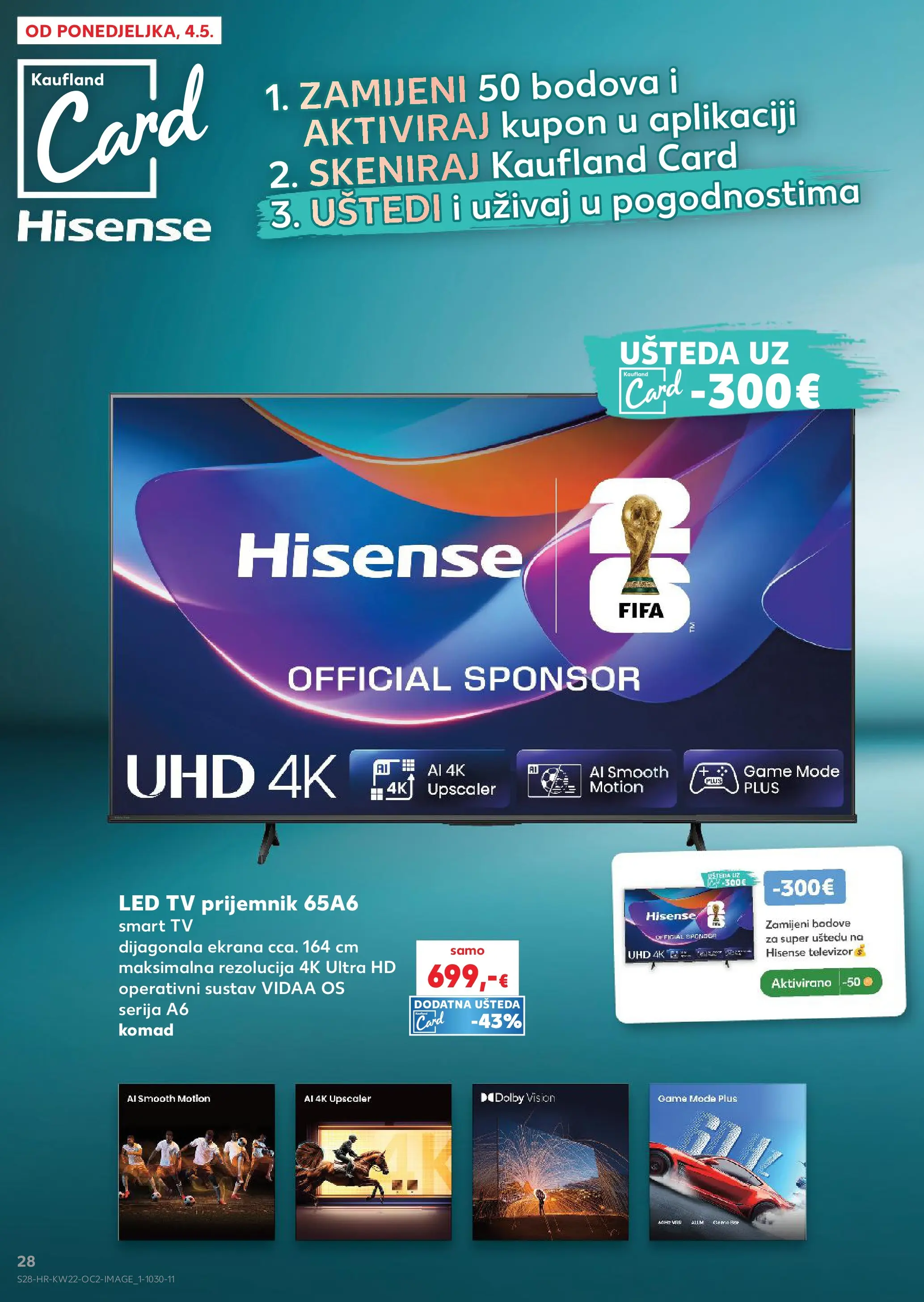 Kaufland - Kaufland katalog do 02.06.2026 novi od 26.05.2026 na listanje > letak digitalni | Stranica: 28 | Proizvodi: Smart TV, Tv, Televizor