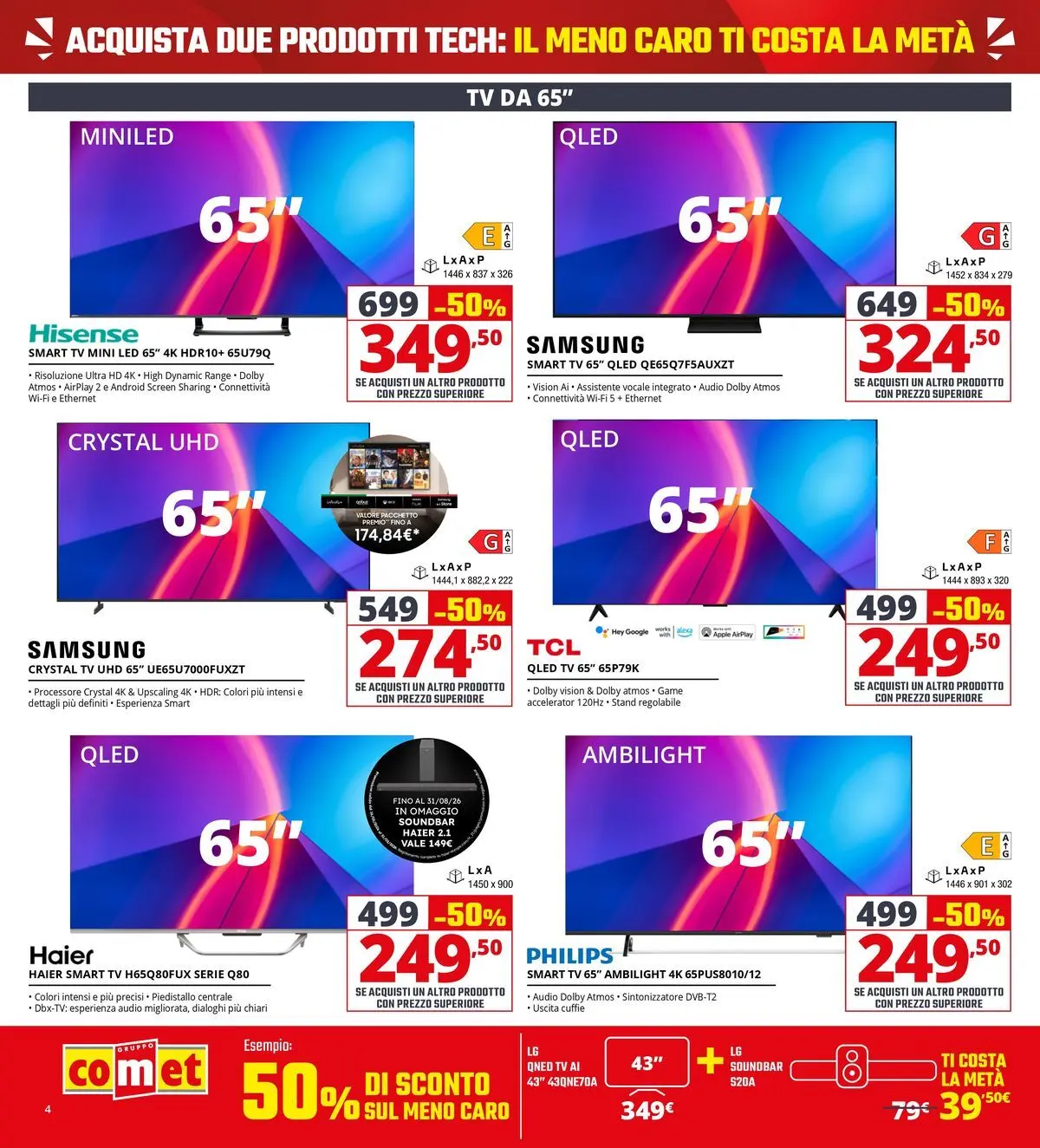 Nuovo Comet - Il meno caro costa la metà da Comet! dal 20/05/2026 > offerte anteprima 🛍️ | Pagina: 4