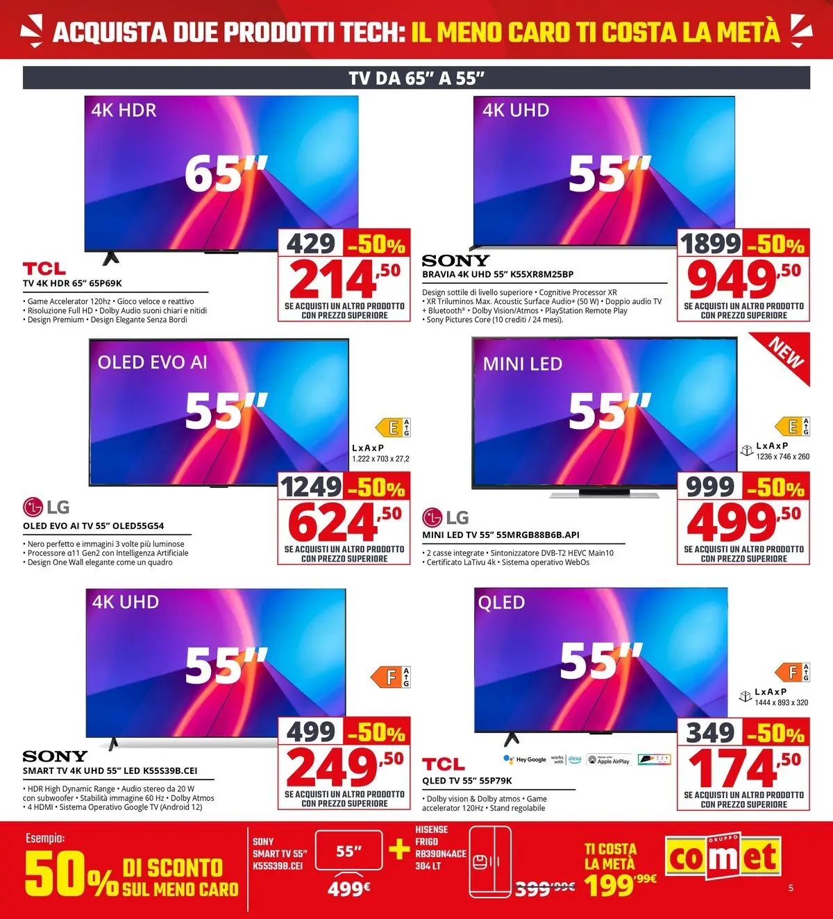 Nuovo Comet - Il meno caro costa la metà da Comet! dal 20/05/2026 > offerte anteprima 🛍️ | Pagina: 5