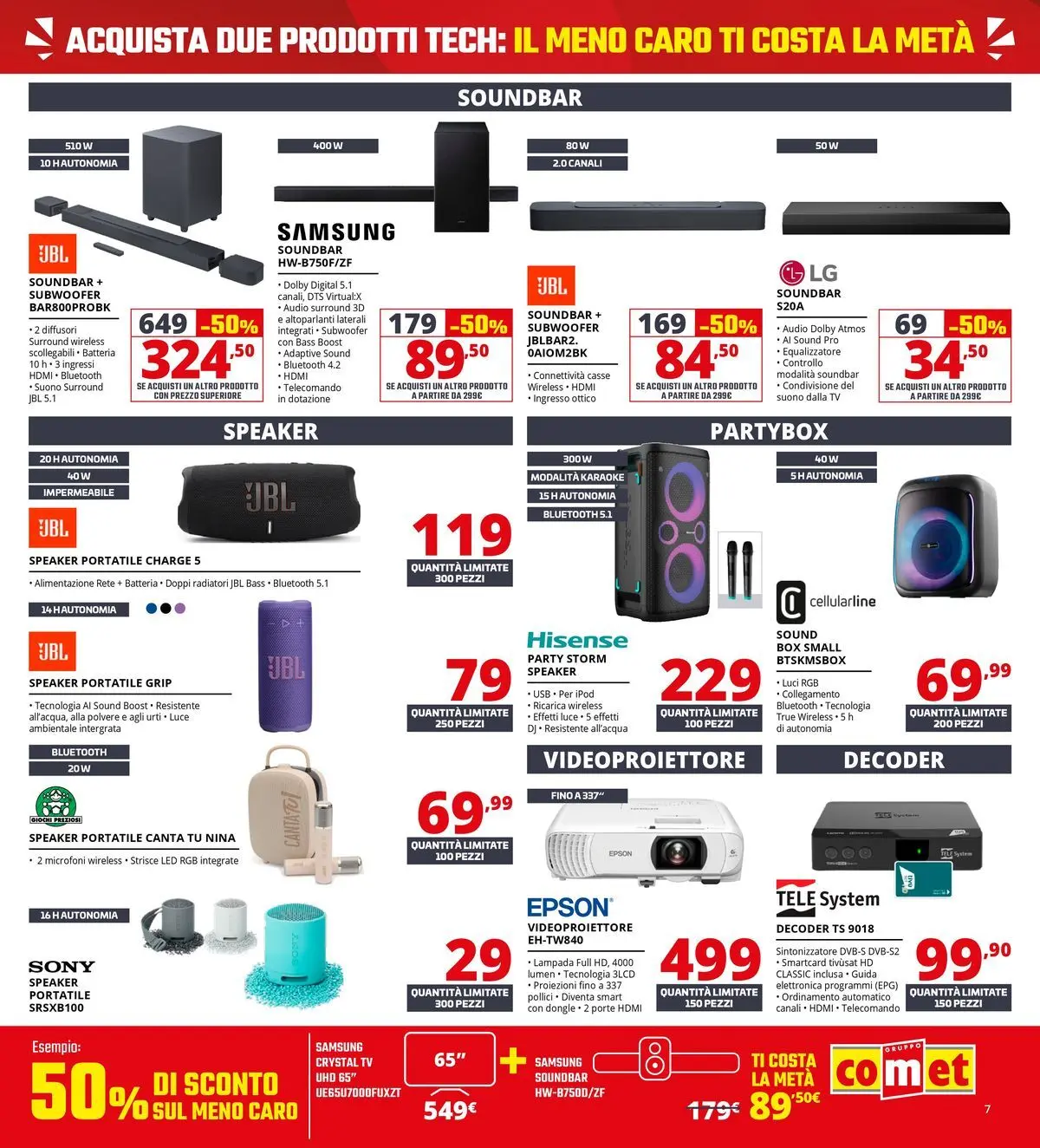 Nuovo Comet - Il meno caro costa la metà da Comet! dal 20/05/2026 > offerte anteprima 🛍️ | Pagina: 7