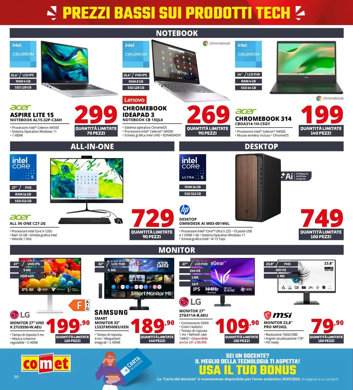 Nuovo Comet - Il meno caro costa la metà da Comet! dal 20/05/2026 > offerte anteprima 🛍️ | Pagina: 30