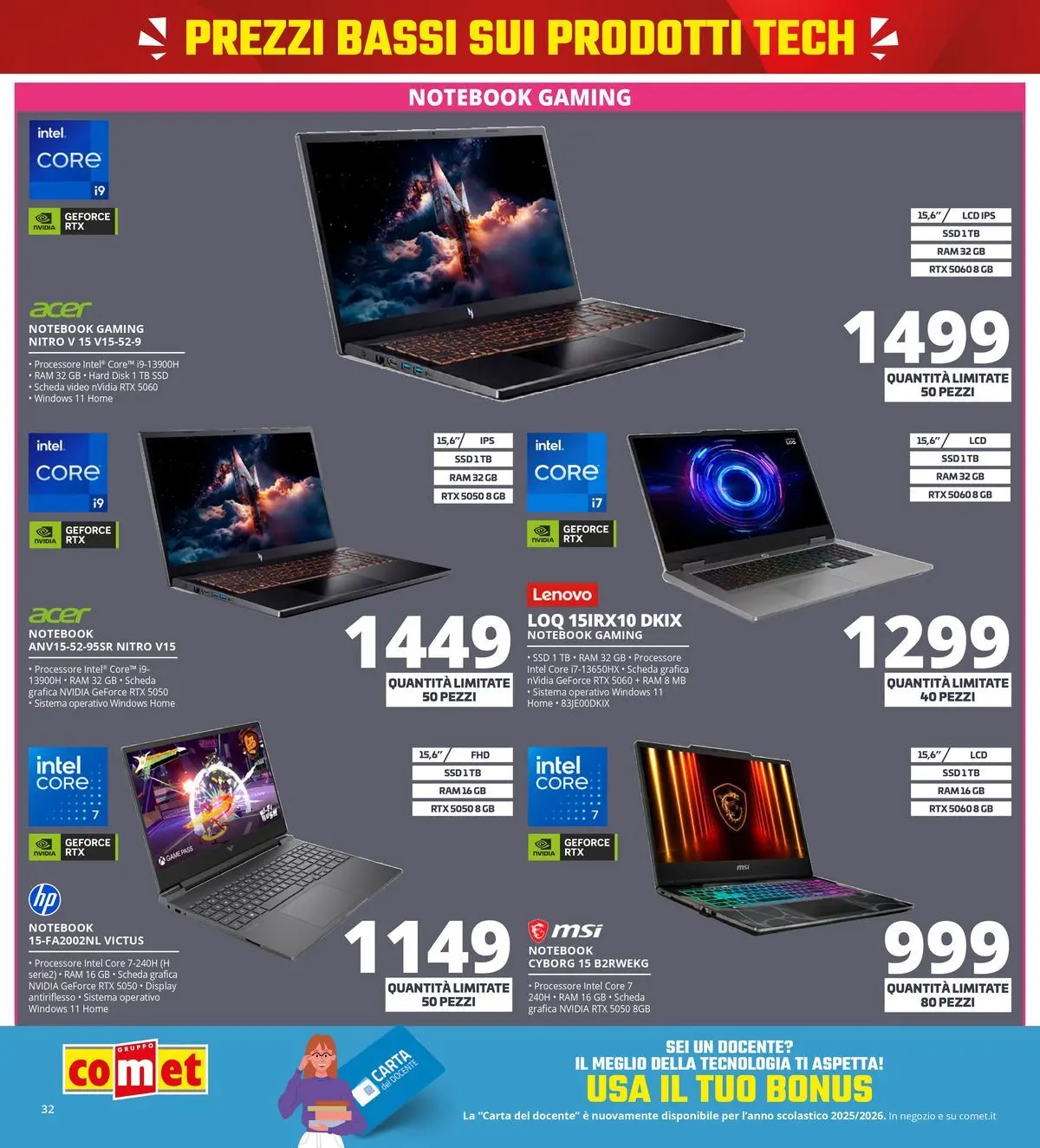 Nuovo Comet - Il meno caro costa la metà da Comet! dal 20/05/2026 > offerte anteprima 🛍️ | Pagina: 32