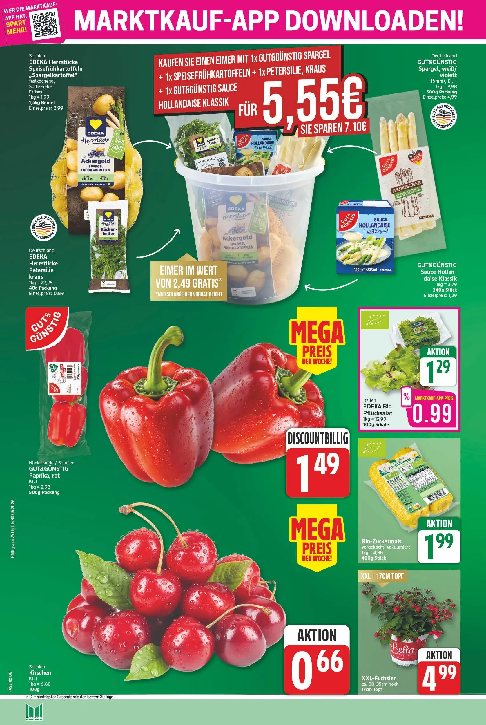 Marktkauf Prospekt Bad Salzuflen (ab 26.05.2026) » Angebote online | Seite: 2 | Produkte: Spargel, Kirschen, Petersilie, Kuchen
