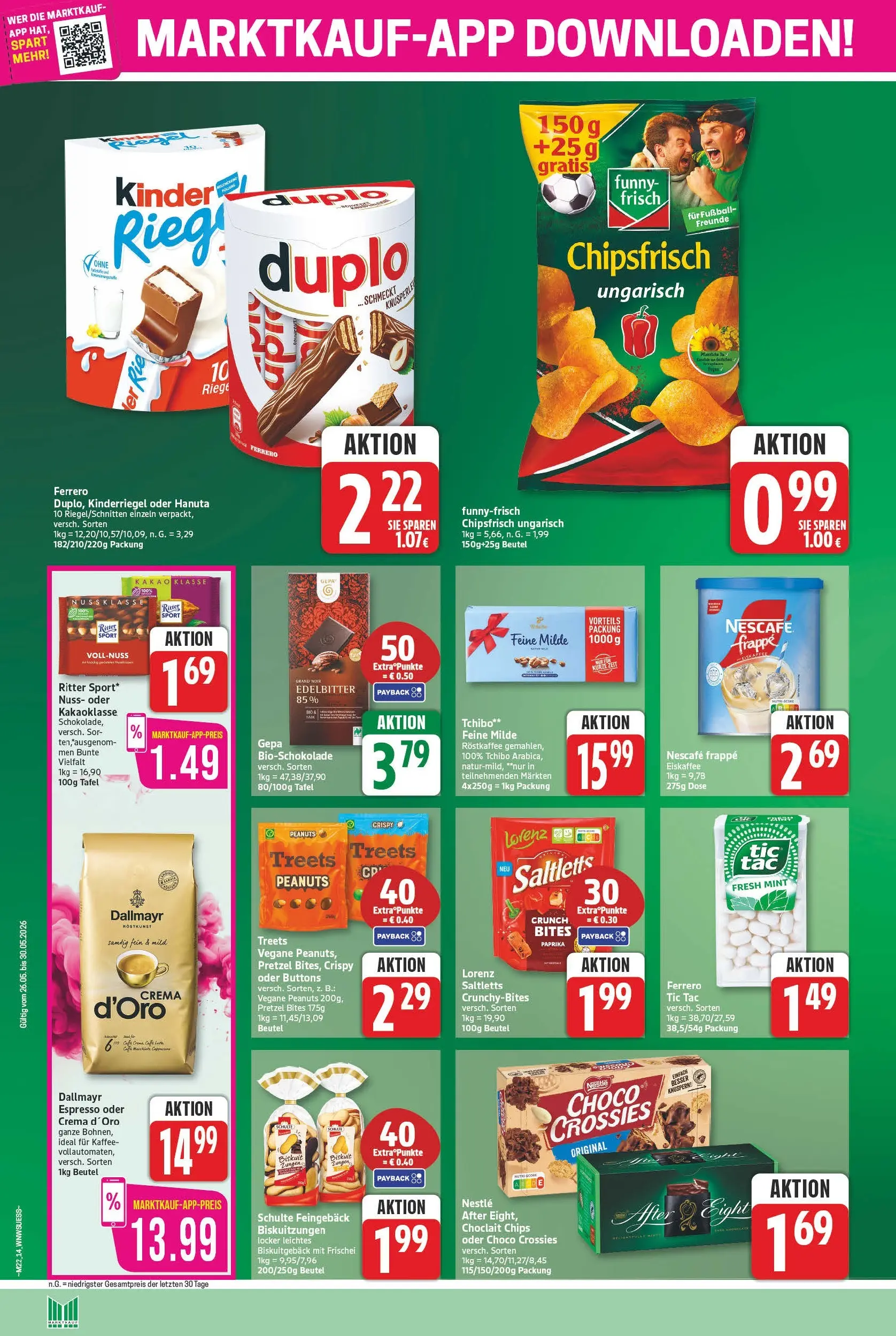 Marktkauf Prospekt Bad Salzuflen (ab 26.05.2026) » Angebote online | Seite: 14 | Produkte: Kaffee, Dallmayr, Paprika, Chips