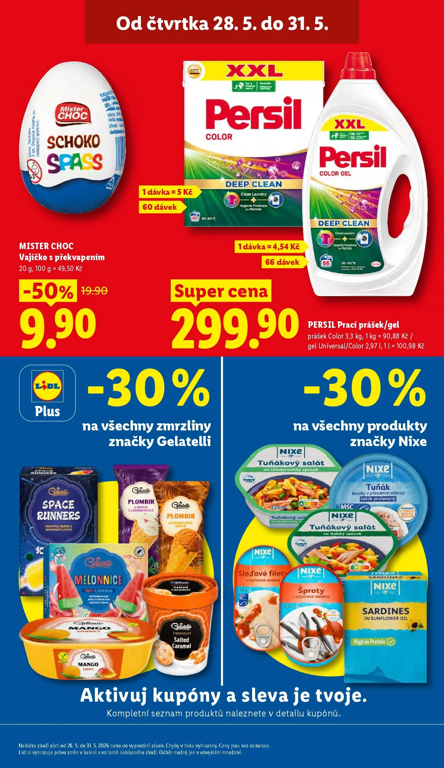 Lidl leták od 26.05.2026 - Nový akční leták | Strana: 3 | Produkty: Zmrzliny, Mister Choc, Prací Prášek, Persil