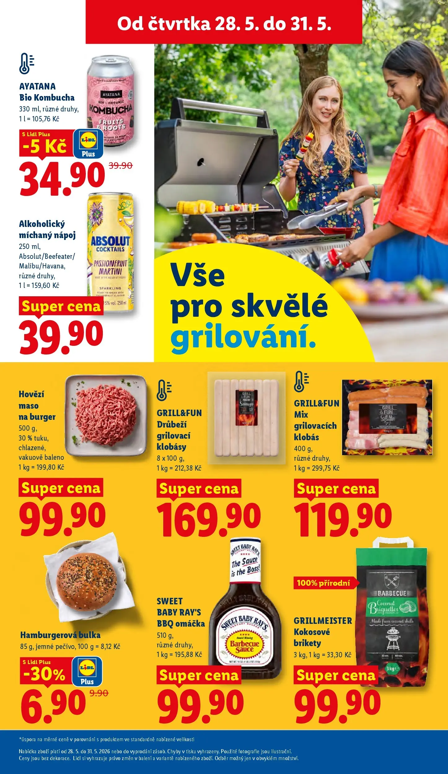 Lidl leták od 26.05.2026 - Nový akční leták | Strana: 15 | Produkty: Hovězí, Martini, Maso na burger, BBQ omáčka