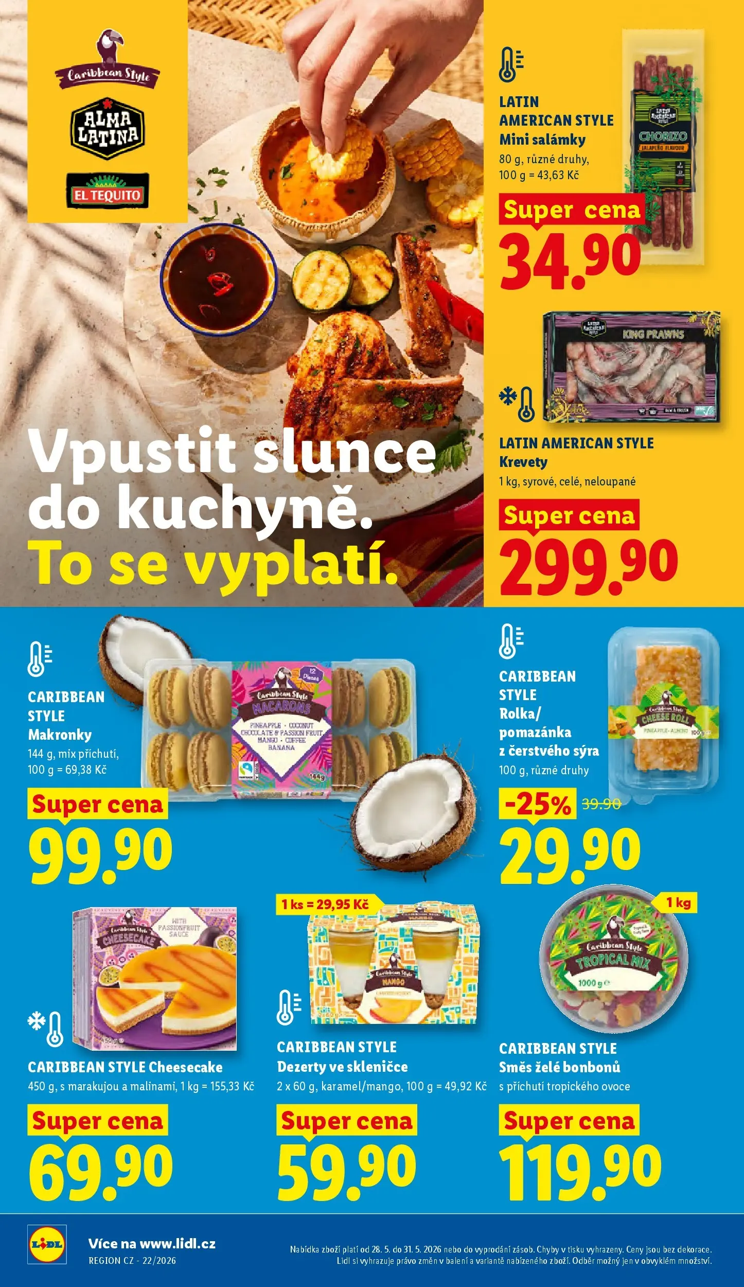 Lidl leták od 26.05.2026 - Nový akční leták | Strana: 16 | Produkty: Ovoce, Dezerty, Krevety, Chorizo