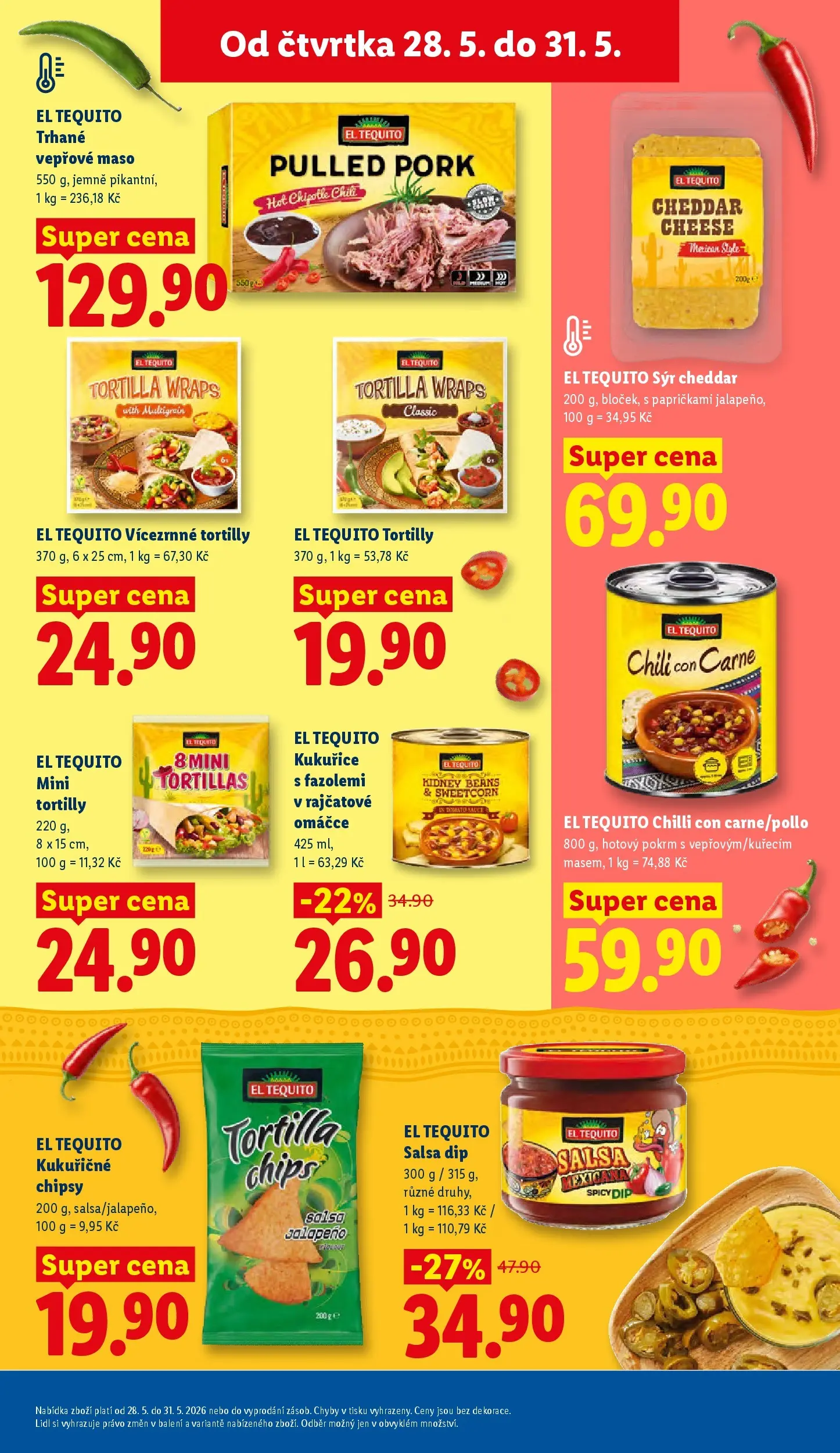 Lidl leták od 26.05.2026 - Nový akční leták | Strana: 17 | Produkty: Sýr, Tortilla wraps, Cheddar, Tortilly