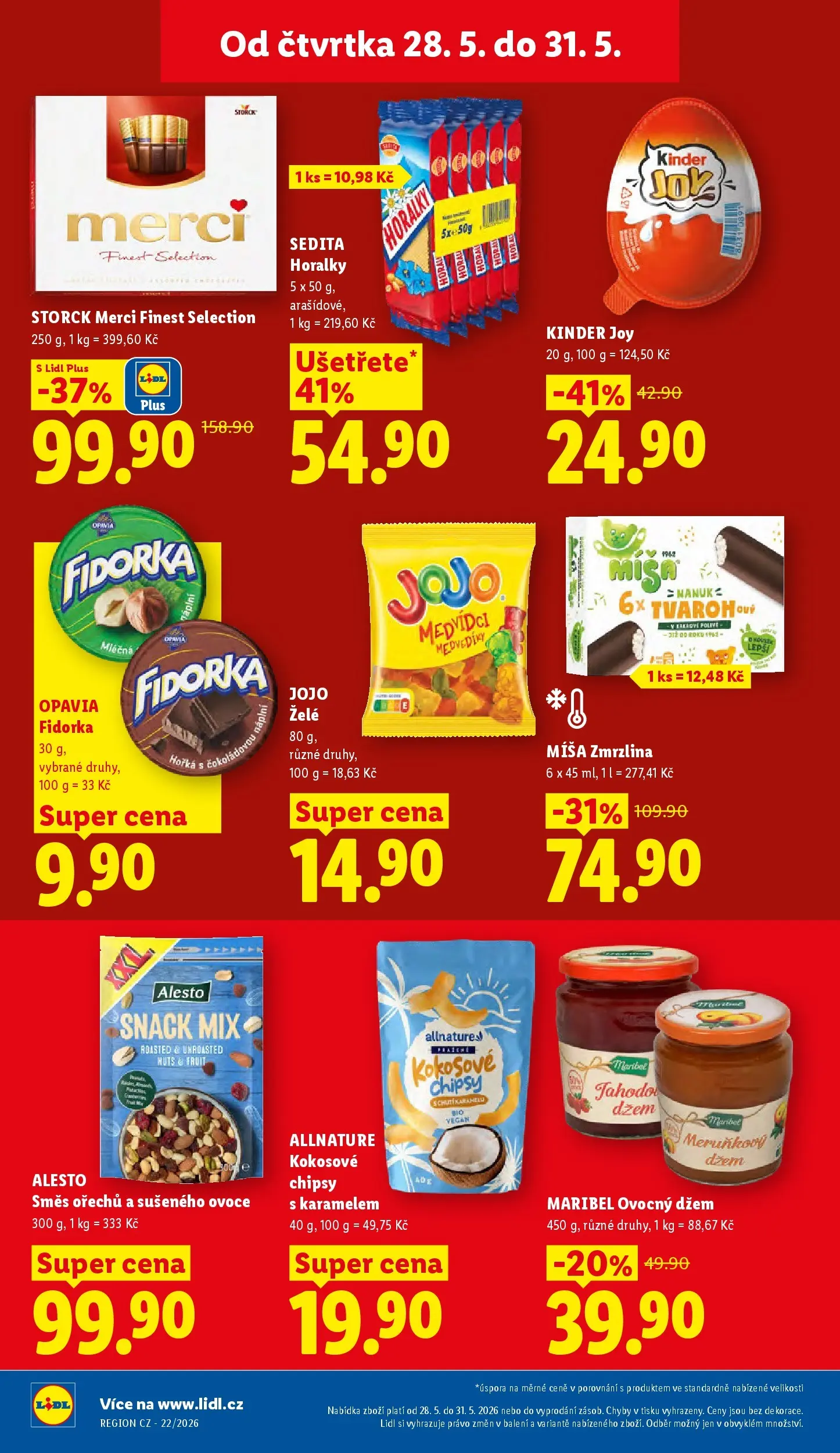 Lidl leták od 26.05.2026 - Nový akční leták | Strana: 22 | Produkty: Nanuk, Vegan, Džem, Chipsy