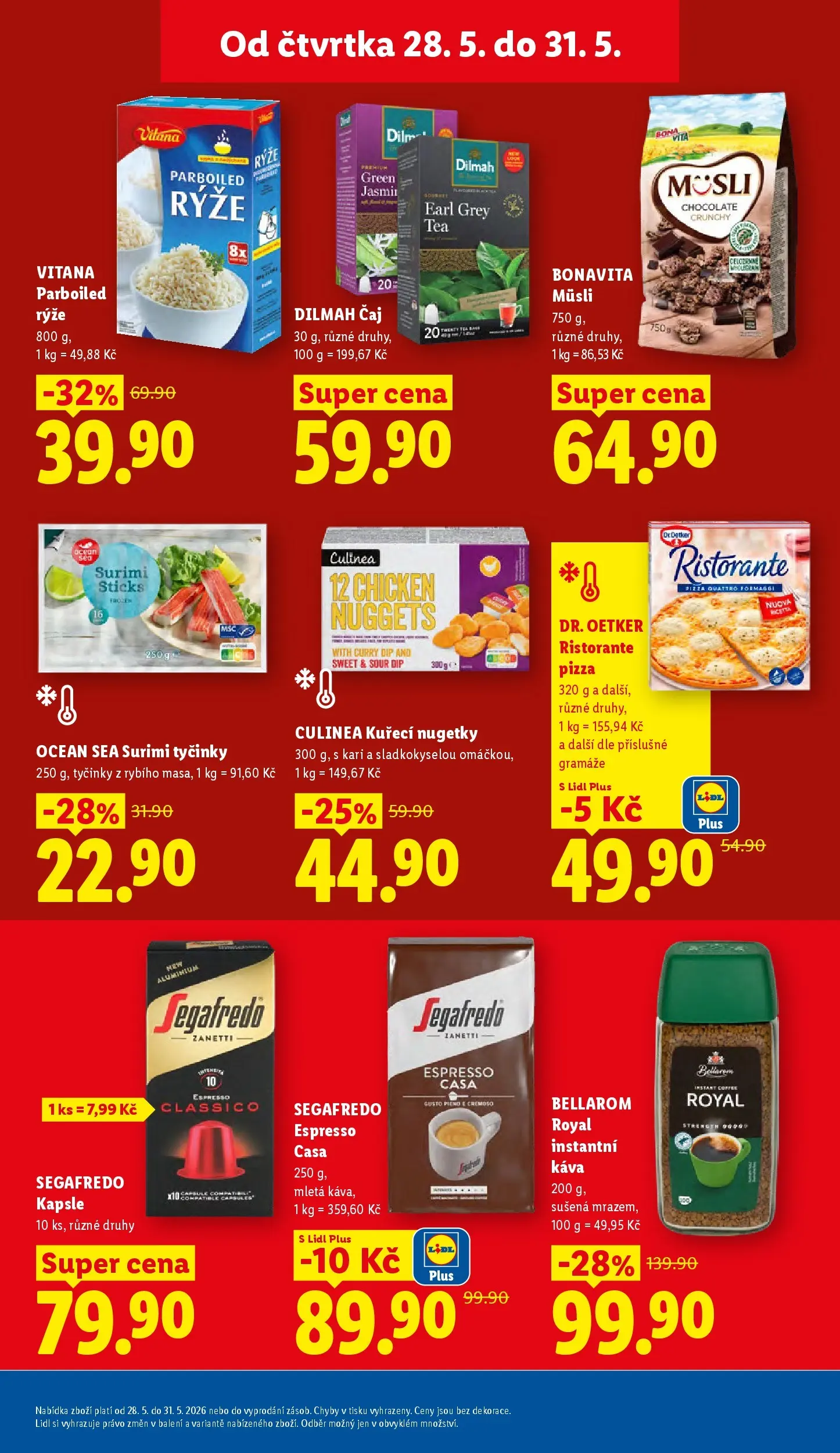 Lidl leták od 26.05.2026 - Nový akční leták | Strana: 23 | Produkty: Káva, Pizza Dr. Oetker, Čaj, Instantní káva