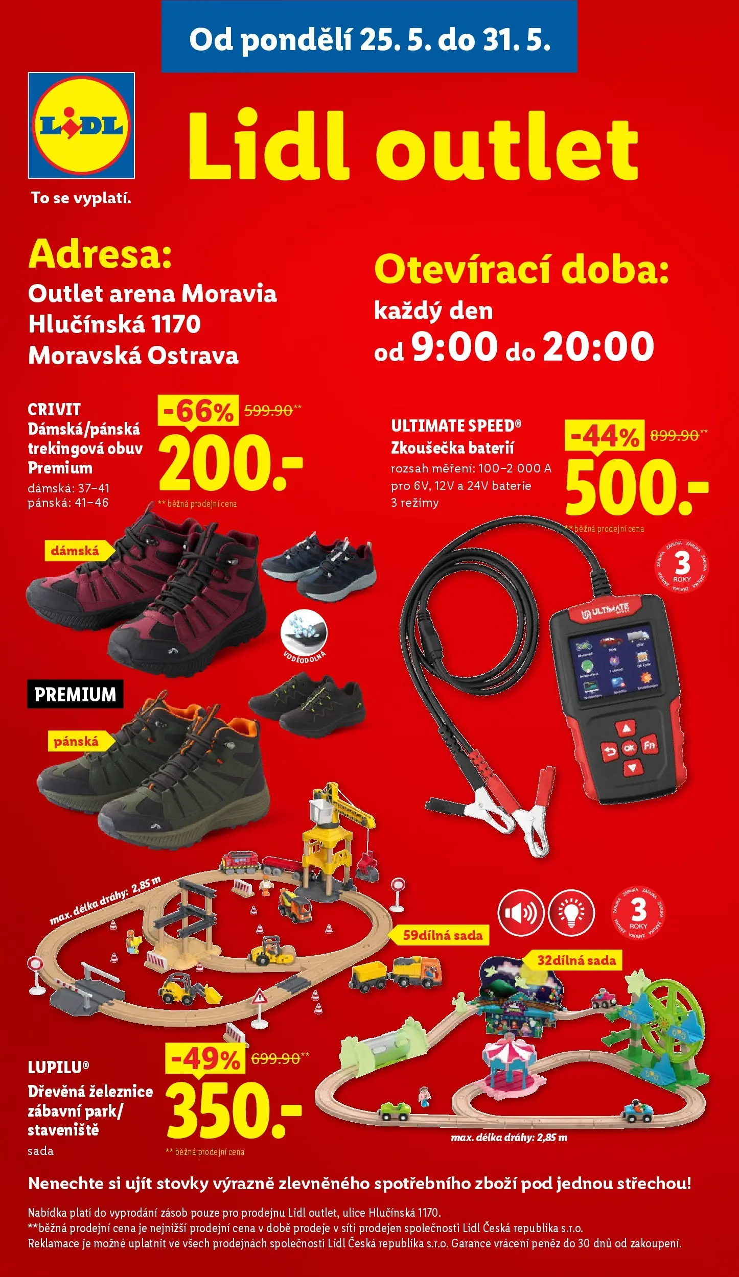 Lidl leták od 24.05.2026 - Nový akční leták | Strana: 43 | Produkty: Zkoušečka baterií, Obuv, Ultimate Speed, Baterie