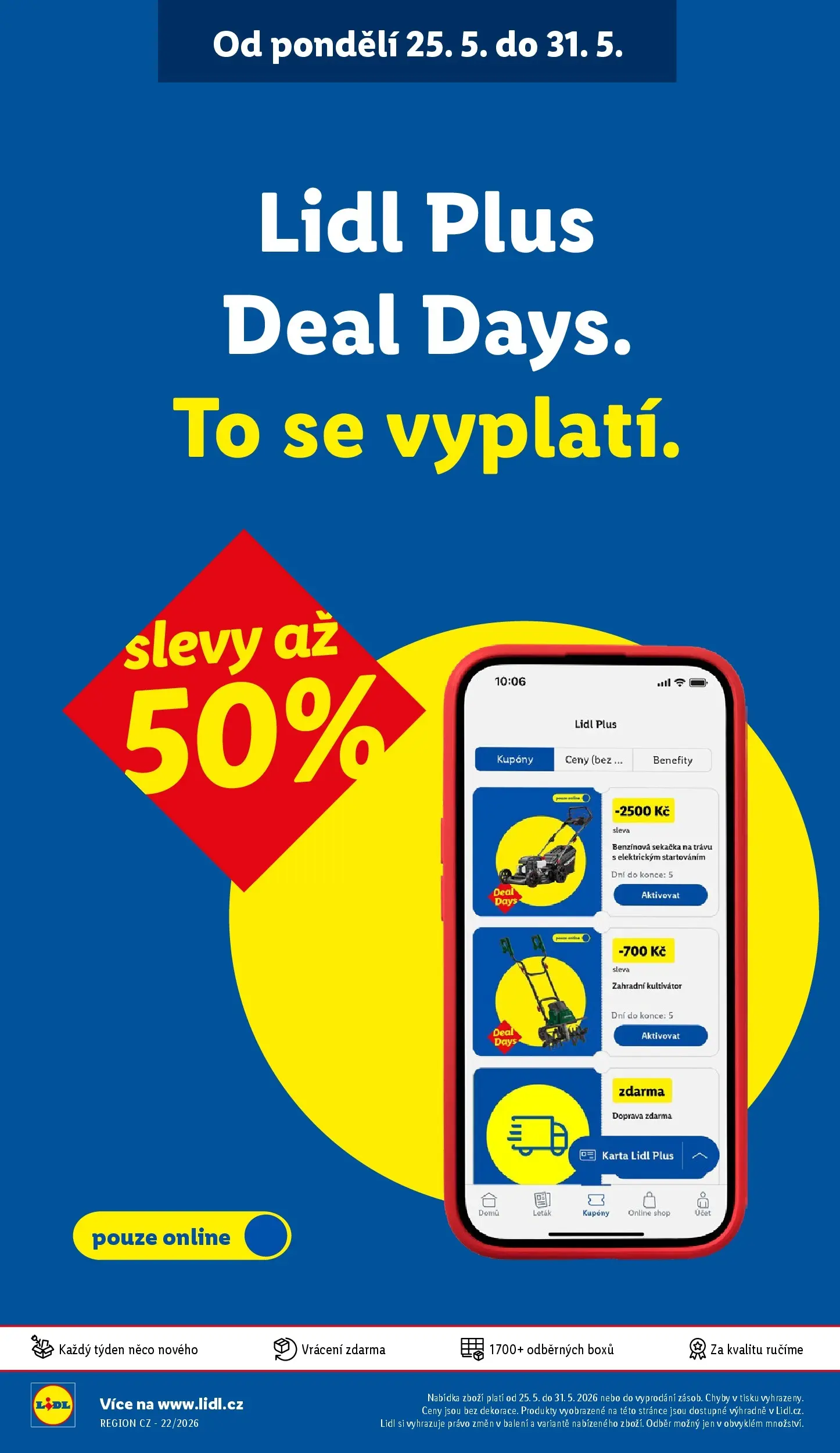 Lidl leták od 24.05.2026 - Nový akční leták | Strana: 44 | Produkty: Kultivátor, Zahradní kultivátor, Sekačka