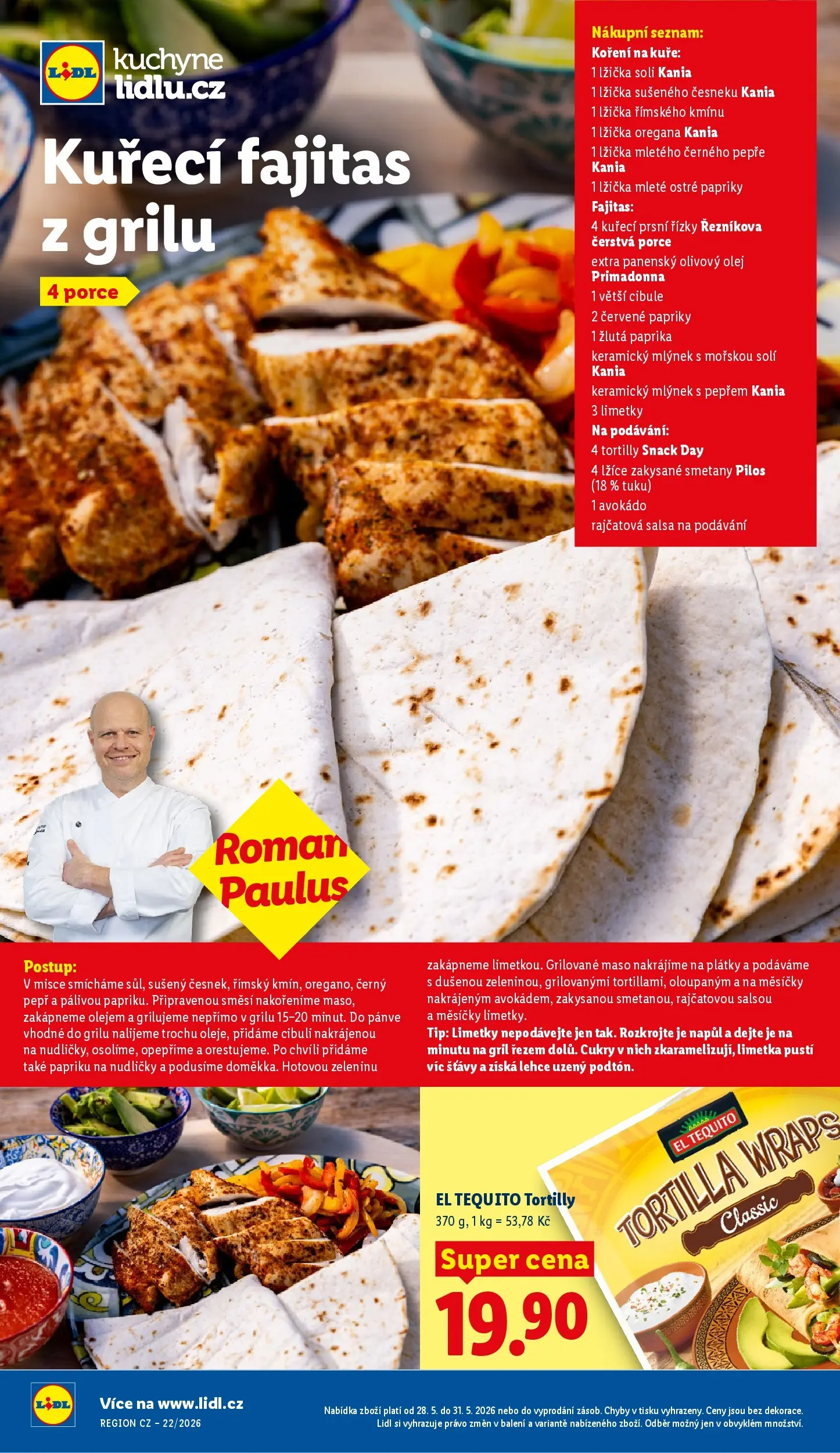 Lidl leták od 26.05.2026 - Nový akční leták | Strana: 52 | Produkty: Lžíce, Tortilla wraps, Lžička, Kuchyně