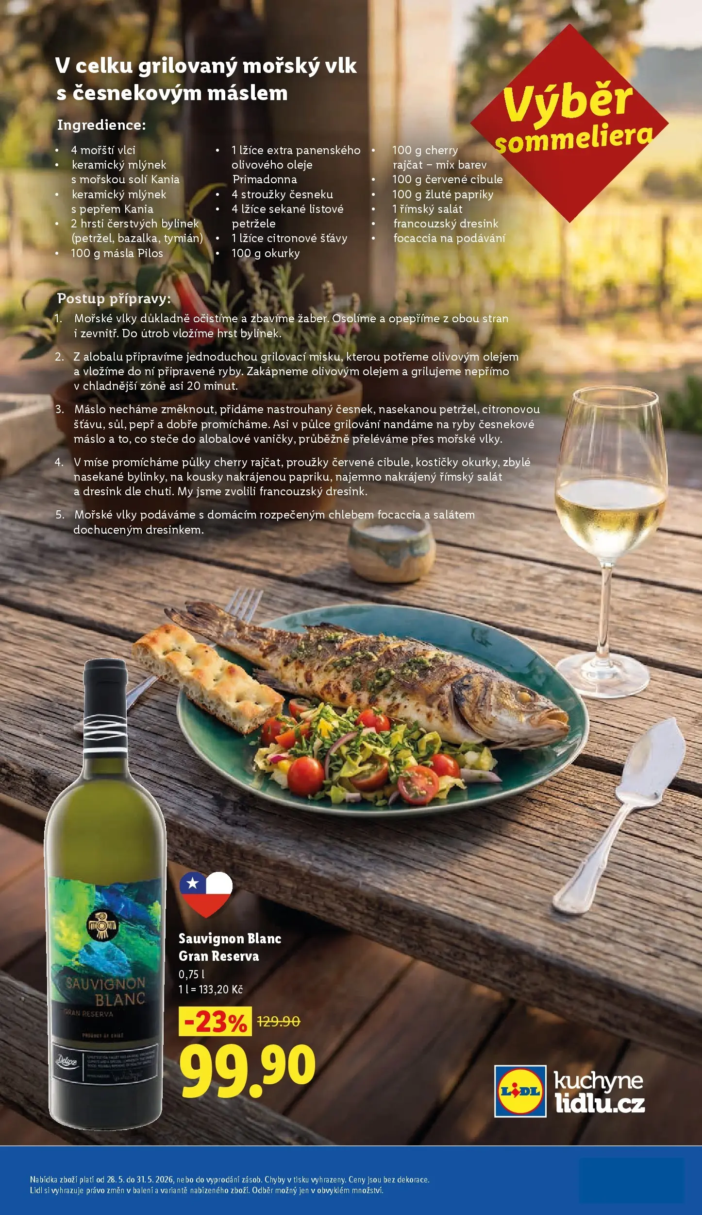 Lidl leták od 26.05.2026 - Nový akční leták | Strana: 55 | Produkty: Oleje, Salát, Focaccia, Mlýnek