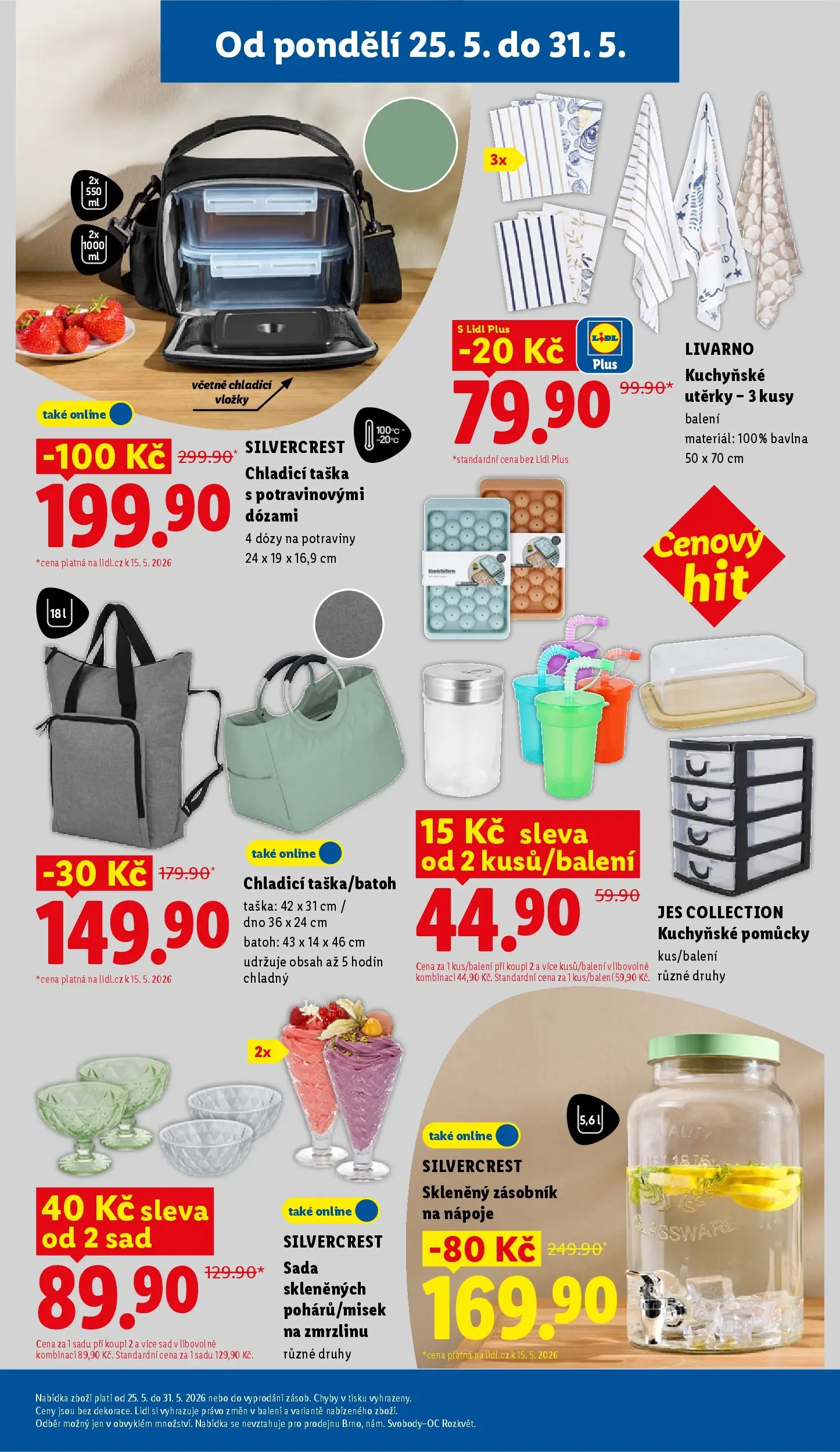 Lidl leták od 24.05.2026 - Nový akční leták | Strana: 39 | Produkty: Vložky, Batoh, Potraviny, Dózy na potraviny