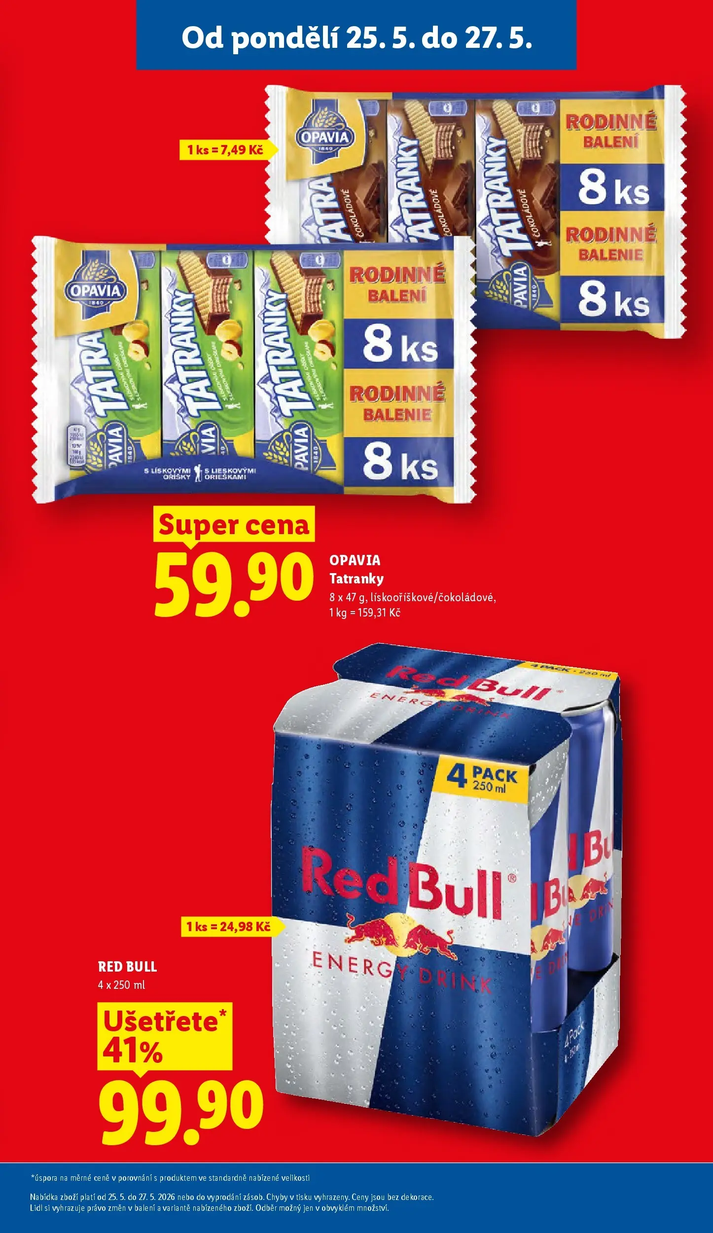 Lidl leták od 24.05.2026 - Nový akční leták | Strana: 7 | Produkty: Tatranky, Oříšky, Lis, Energy drink