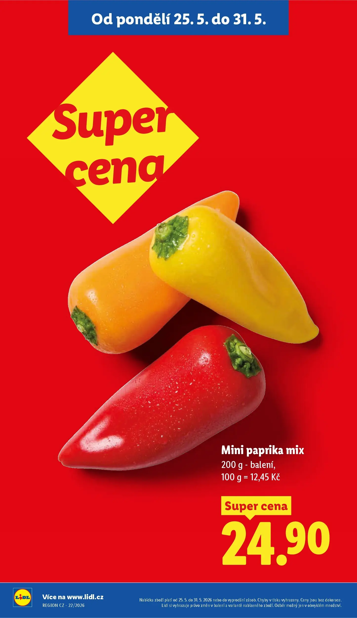 Lidl leták od 24.05.2026 - Nový akční leták | Strana: 12 | Produkty: Paprika