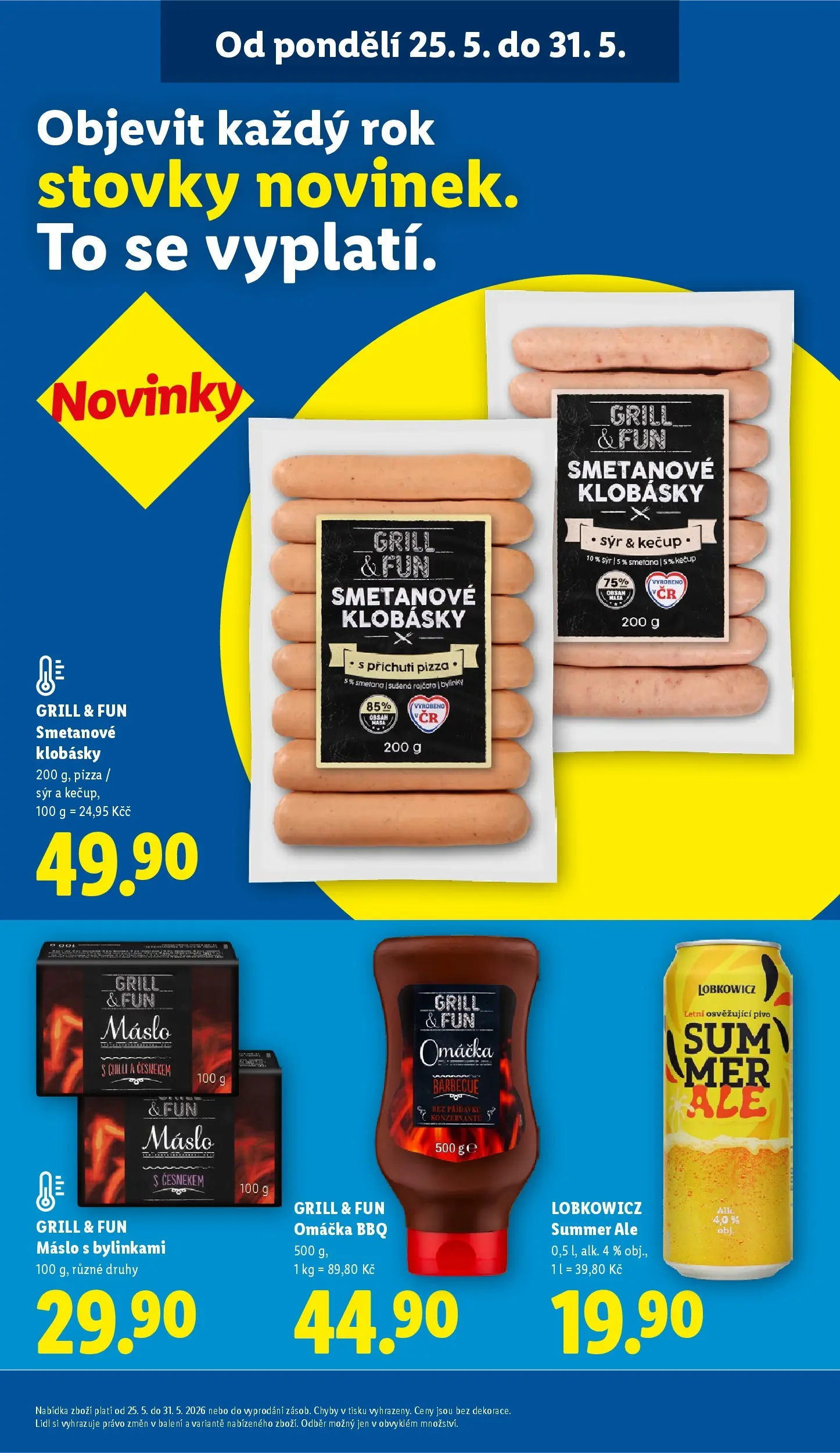 Lidl leták od 24.05.2026 - Nový akční leták | Strana: 19 | Produkty: Máslo, Sýr, Rajčata, Sušená rajčata