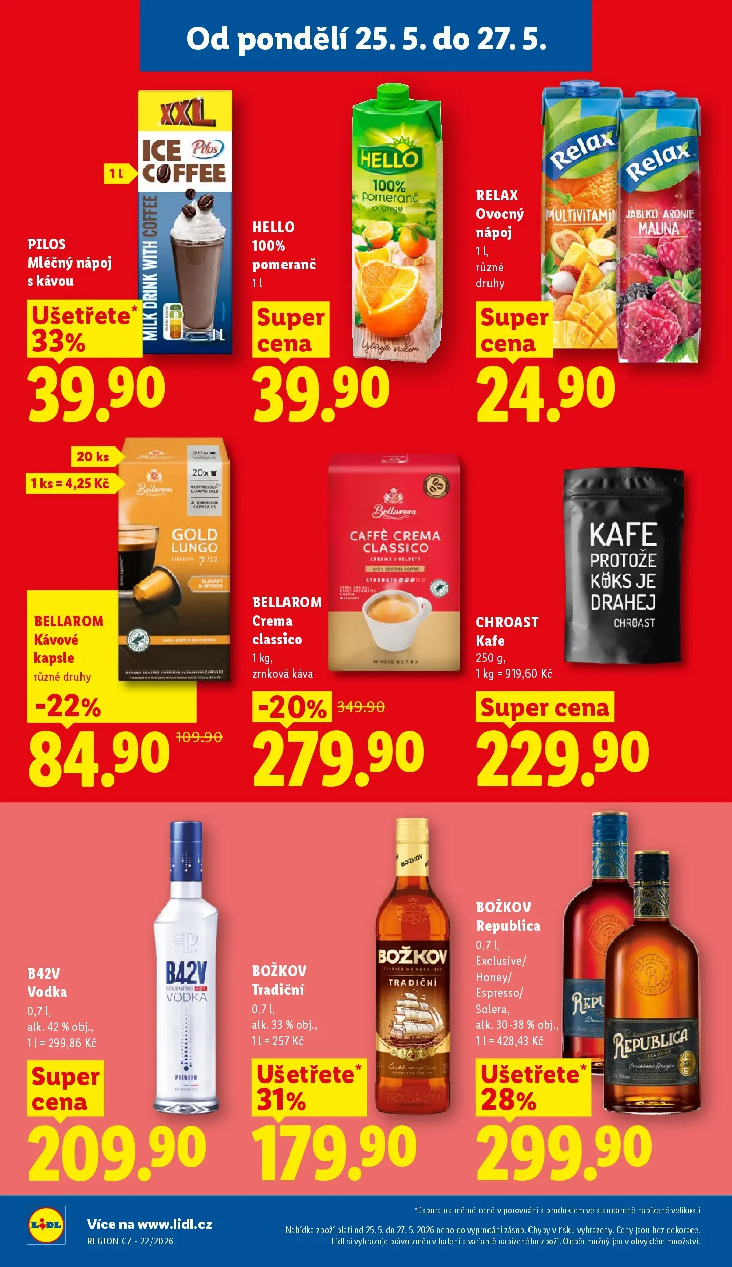 Lidl leták od 24.05.2026 - Nový akční leták | Strana: 28 | Produkty: Vodka Božkov, Kávové kapsle, Kapsle, Kafe