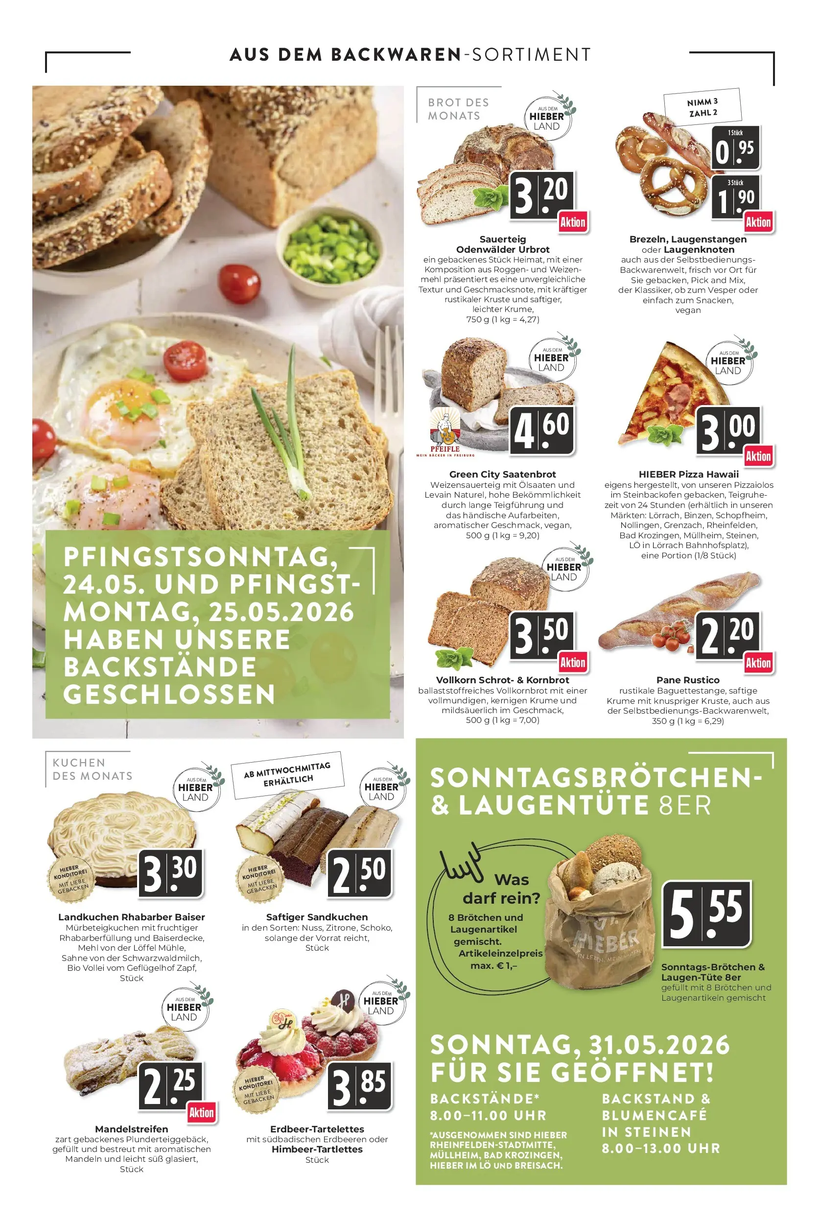 Edeka prospekt Schliengen (ab 26.05.2026) » Angebote Online | Seite: 6 | Produkte: Mandeln, Rhabarber, Erdbeeren, Sahne