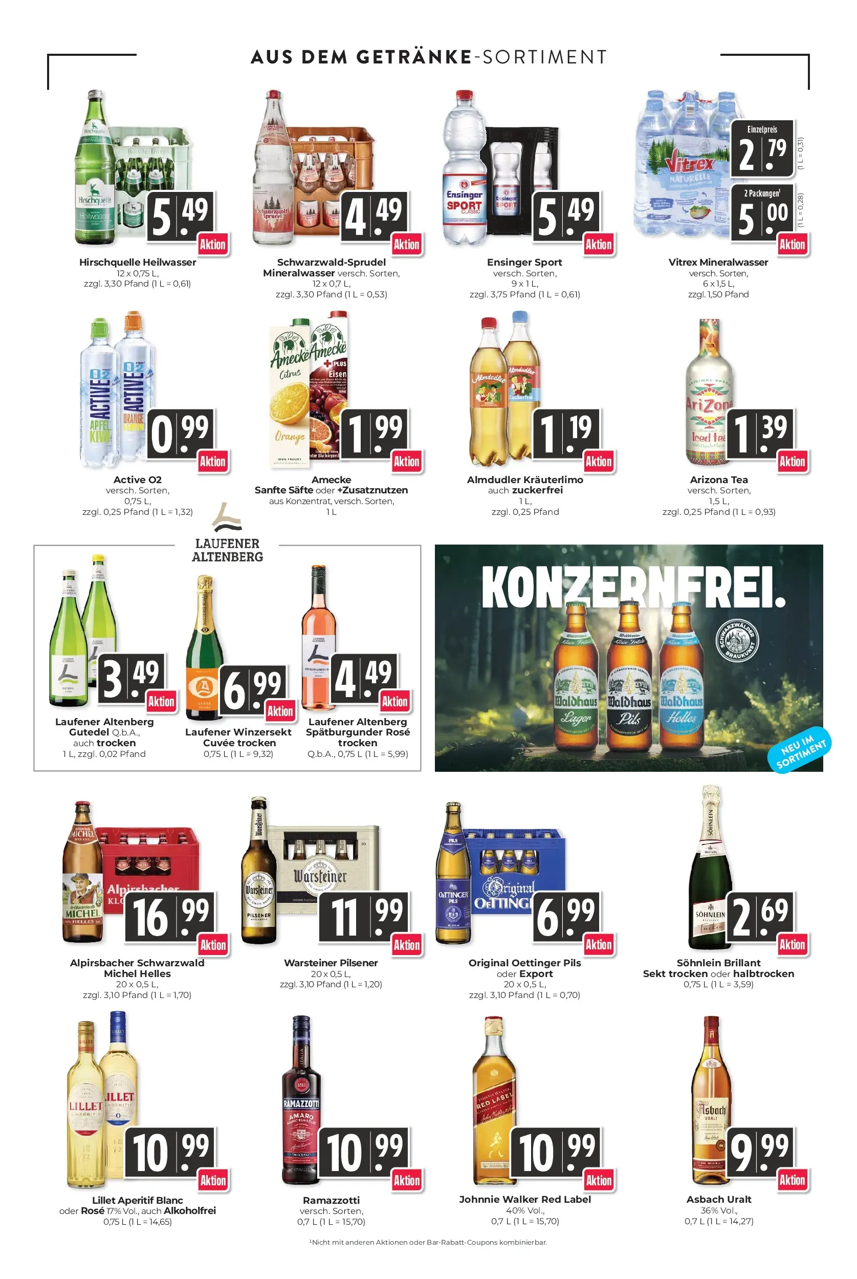 Edeka prospekt Schliengen (ab 26.05.2026) » Angebote Online | Seite: 14 | Produkte: Sekt, Pils, Mineralwasser, Asbach
