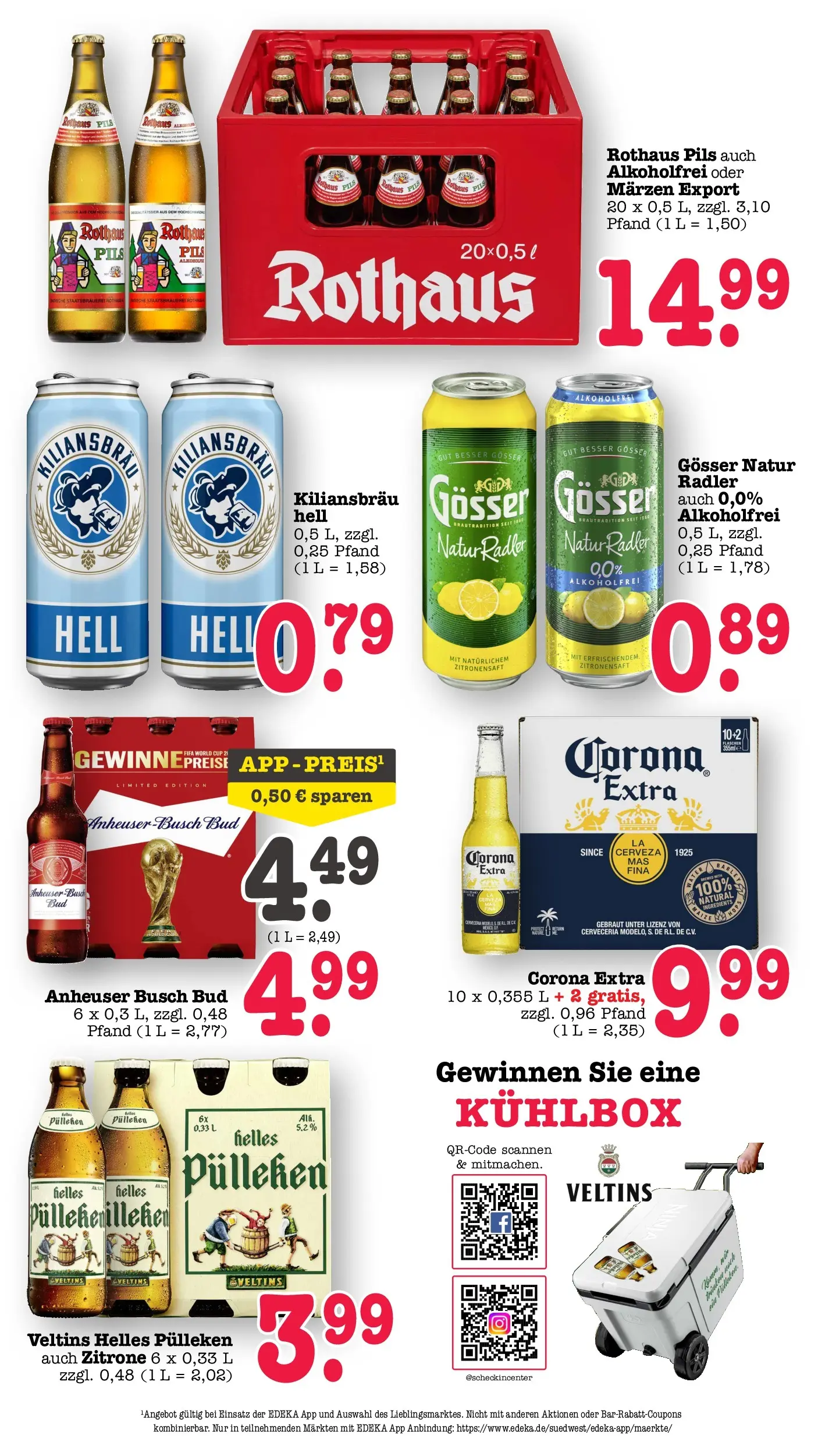 Edeka prospekt Bühlertal (ab 26.05.2026) » Angebote Online | Seite: 58 | Produkte: Helles pulleken, Radler, Zitrone, Veltins
