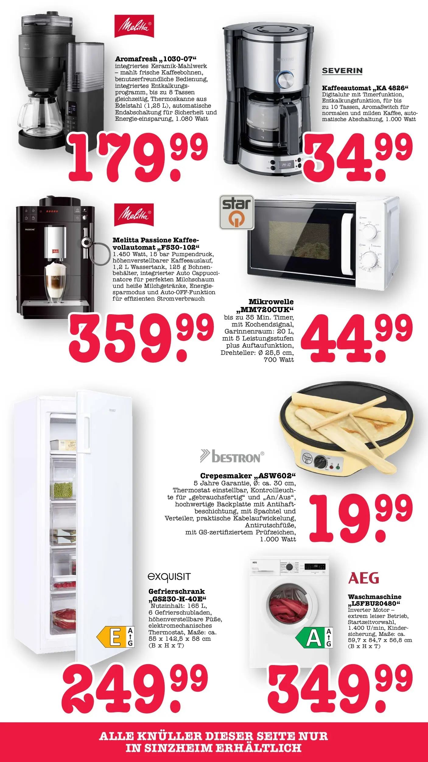 Edeka prospekt Bühlertal (ab 26.05.2026) » Angebote Online | Seite: 74 | Produkte: AEG, Melitta, Mikrowelle, Kaffee